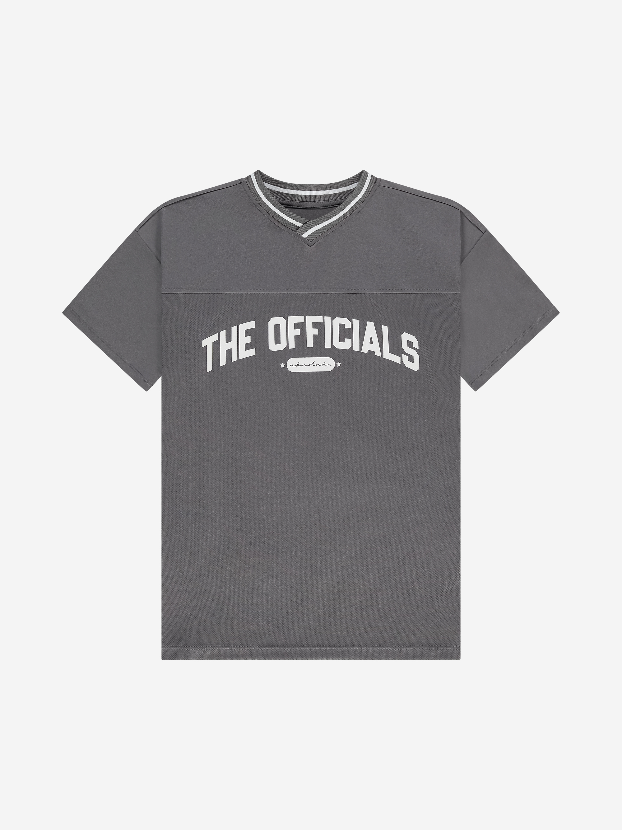 Oversized varsity T-shirt met officials print