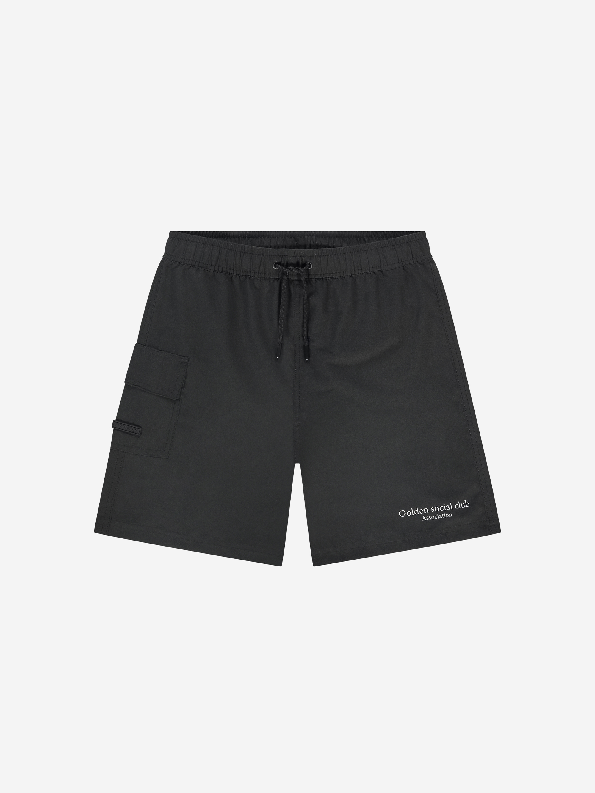 Zwembroek met elastische tailleband en trekkoord