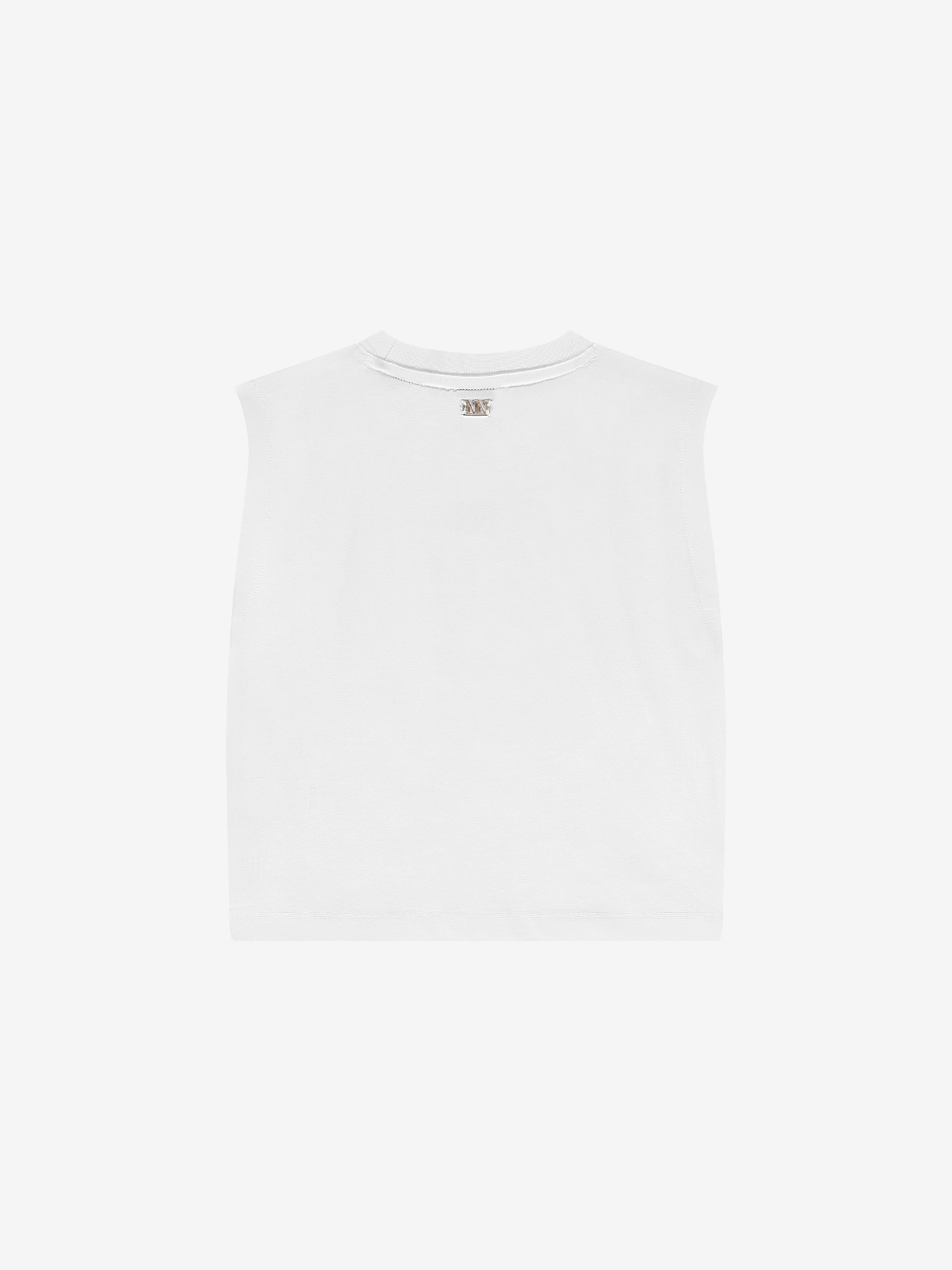 Sleeveless T-shirt with logo