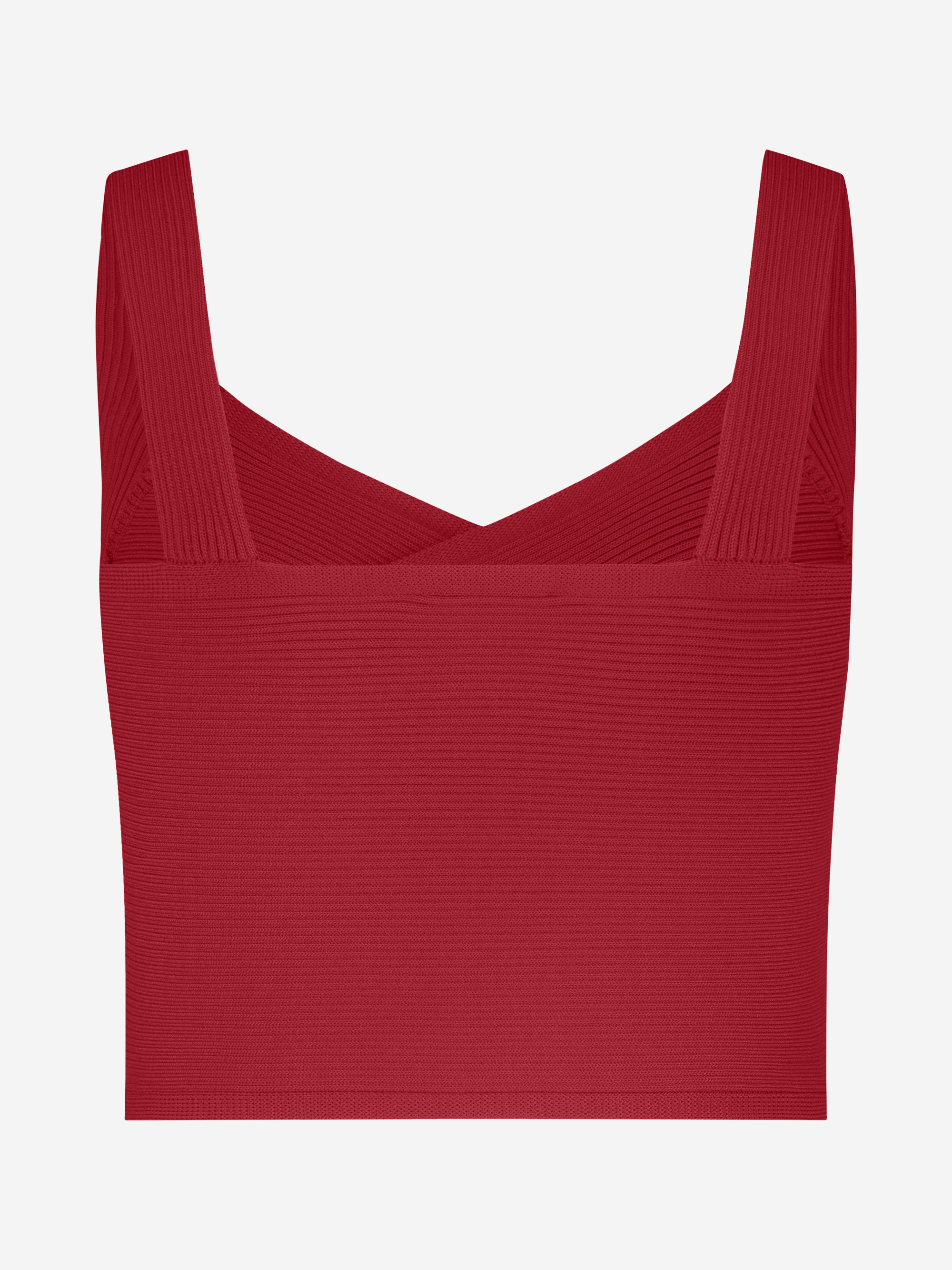 Short crossover top with logo buckle detail