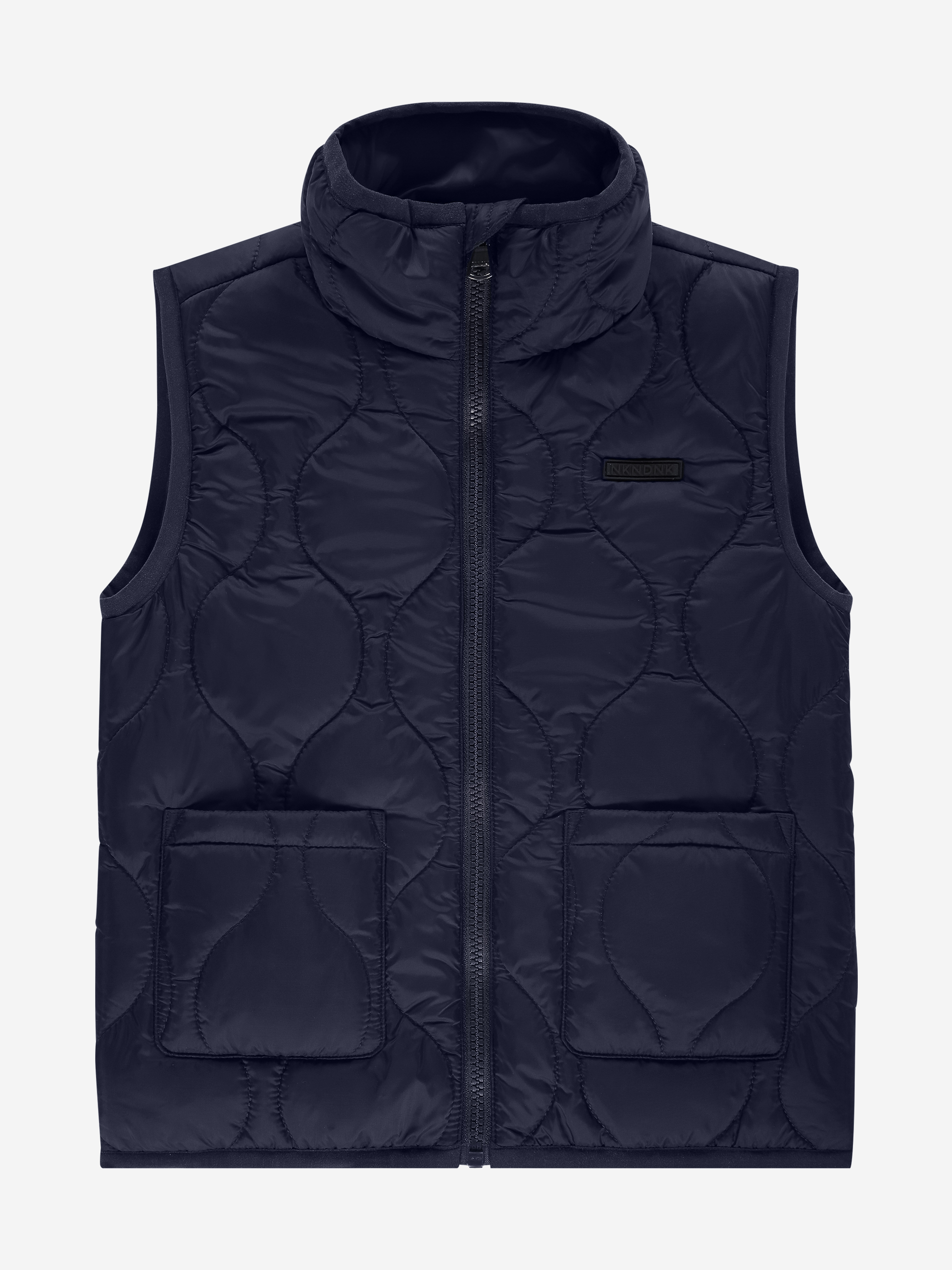 Gewatteerde bodywarmer met opstaande kraag