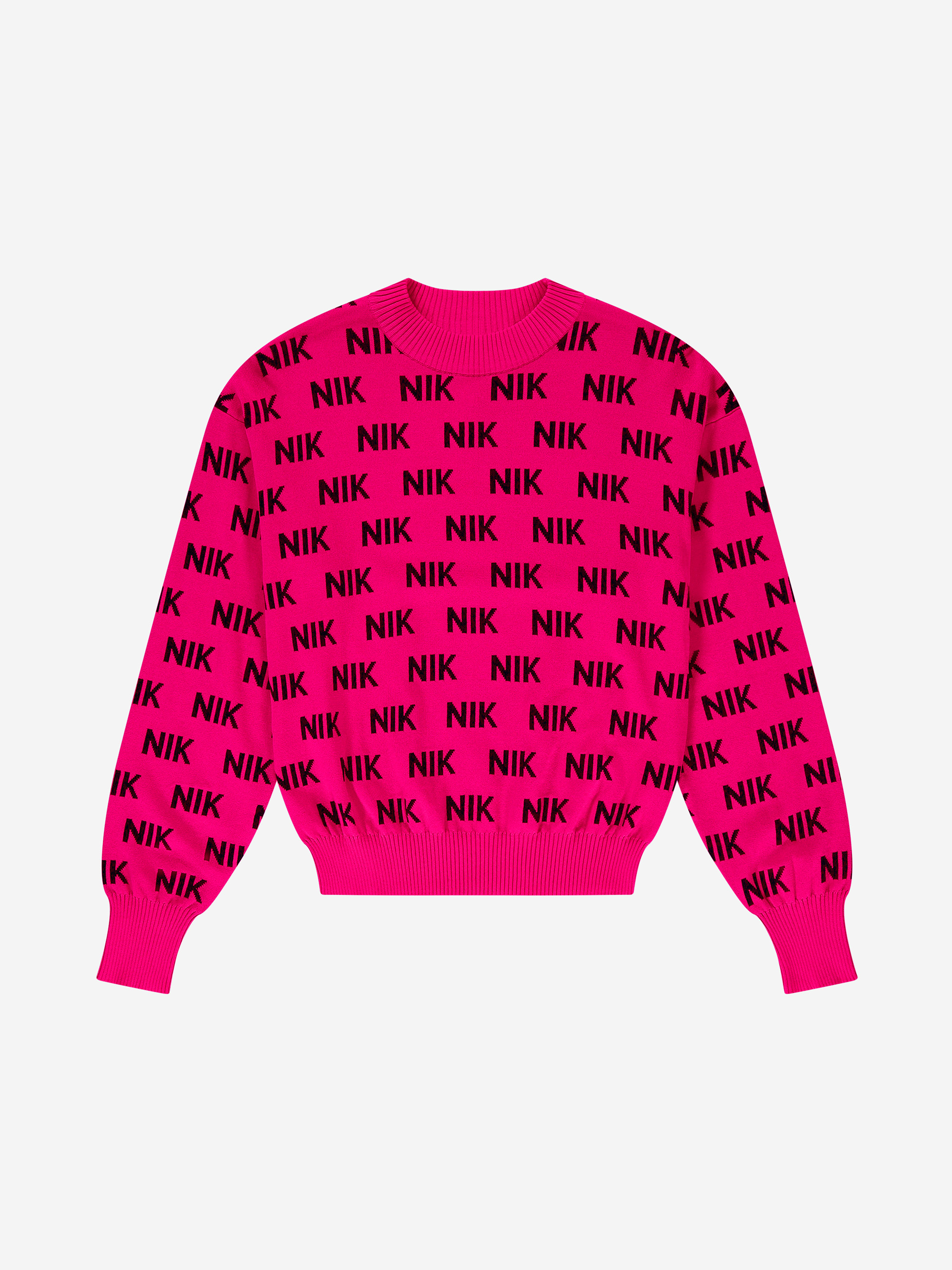 Aansluitende trui met NIK&NIK logo patroon