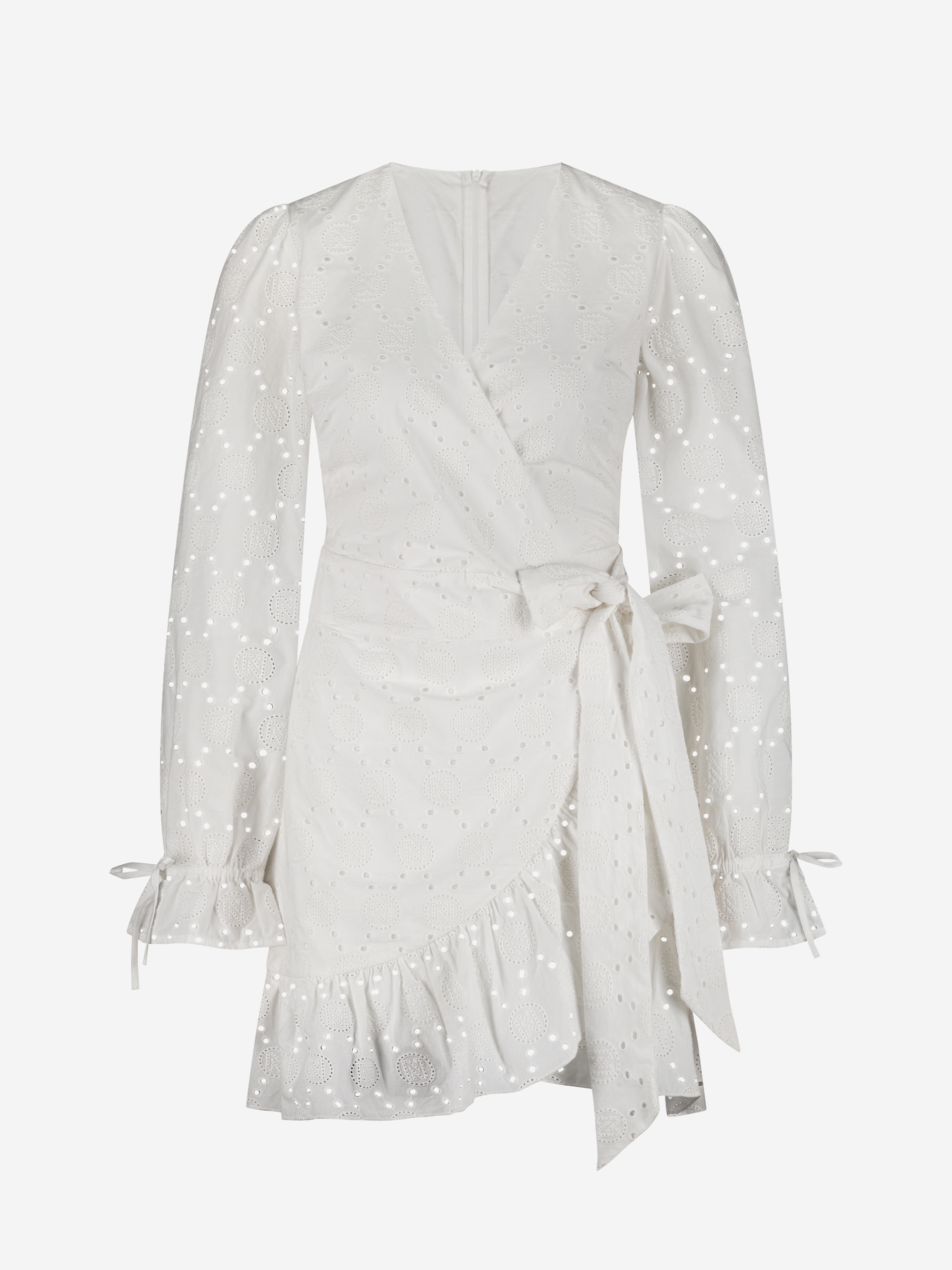 Broderie anglaise wikkeljurk