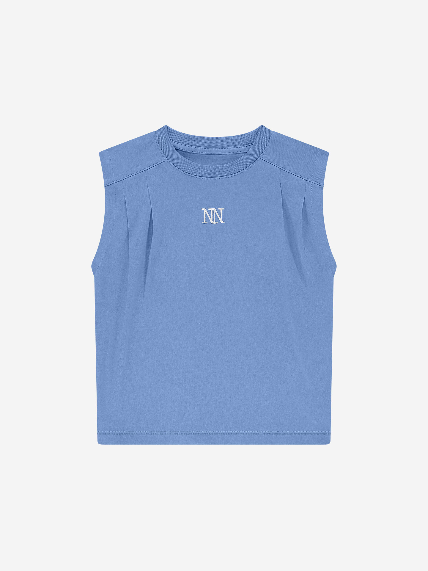 Sleeveless T-shirt with logo