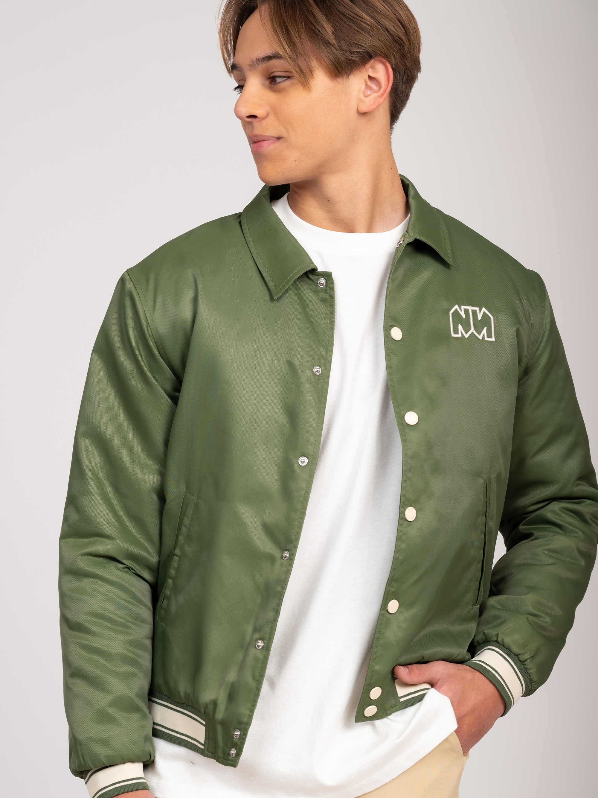 Bomber jacket with logo