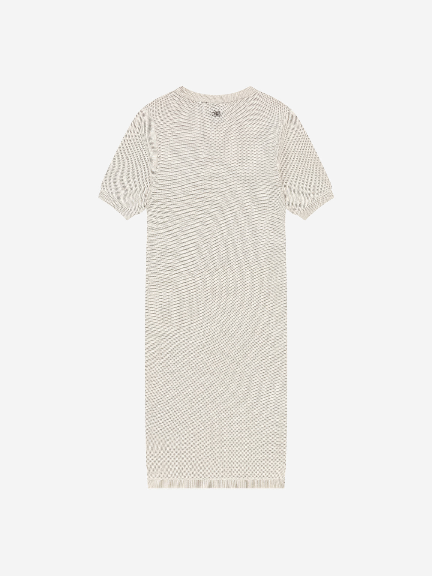 Gebreide jurk met parel detail