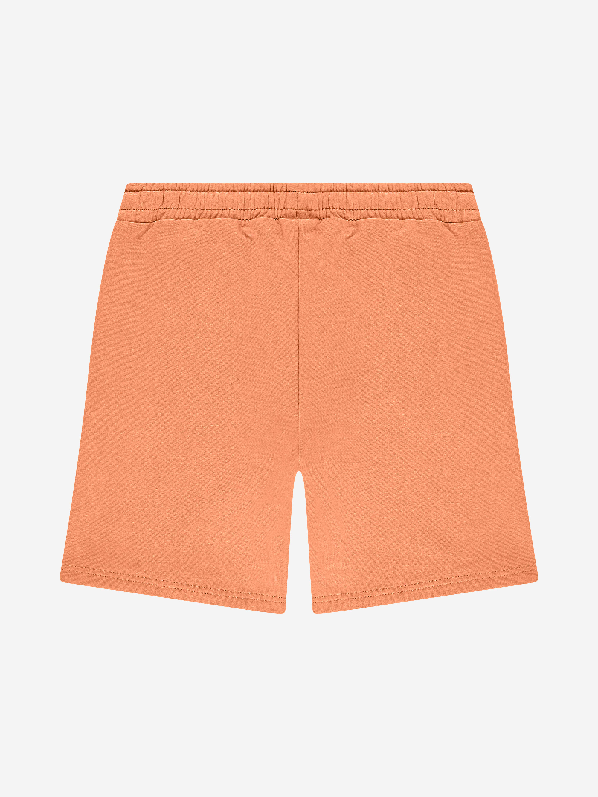 Sweat shorts with elastic waistband and logo patch