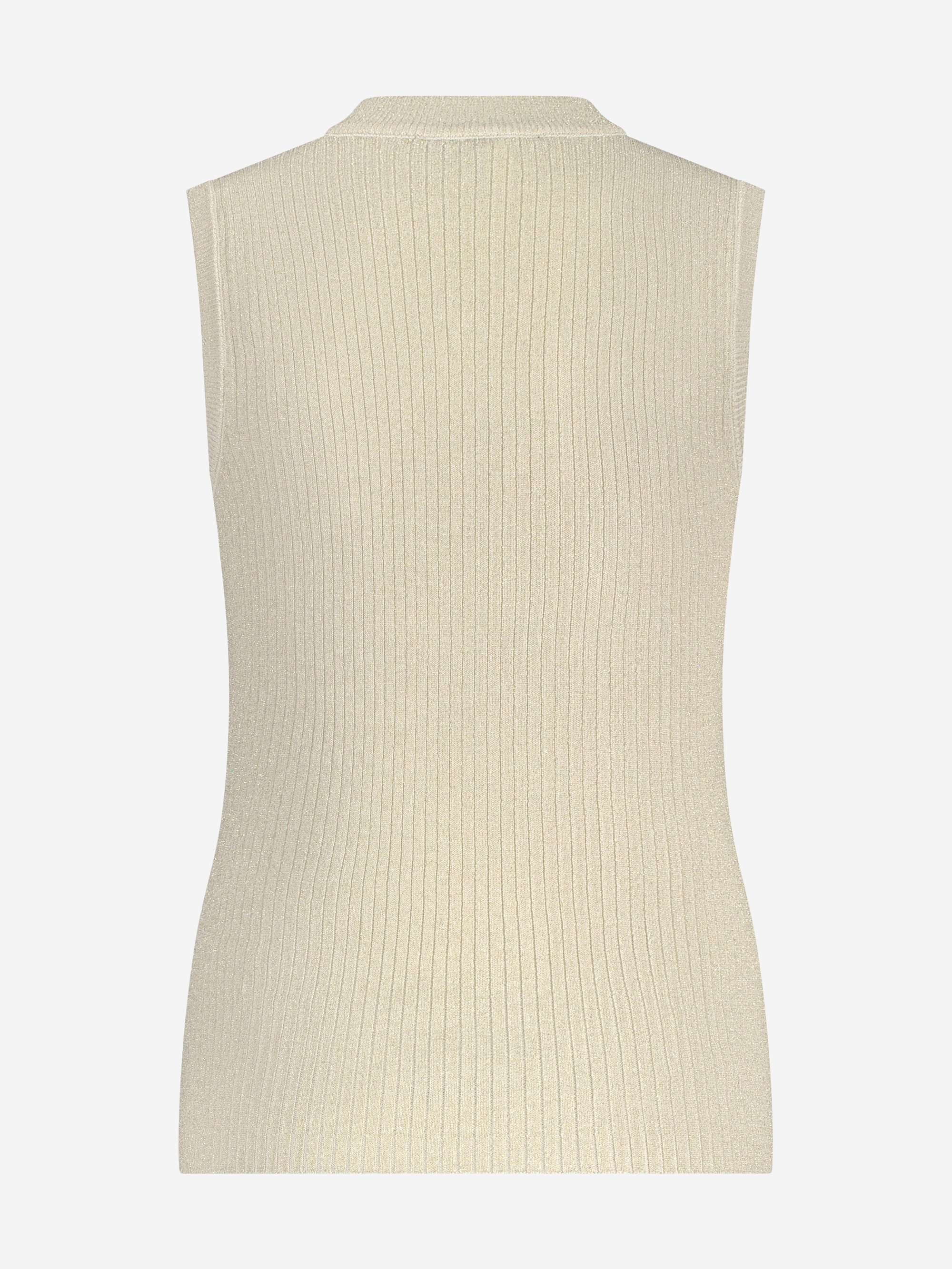 Fitted tank top with glitter