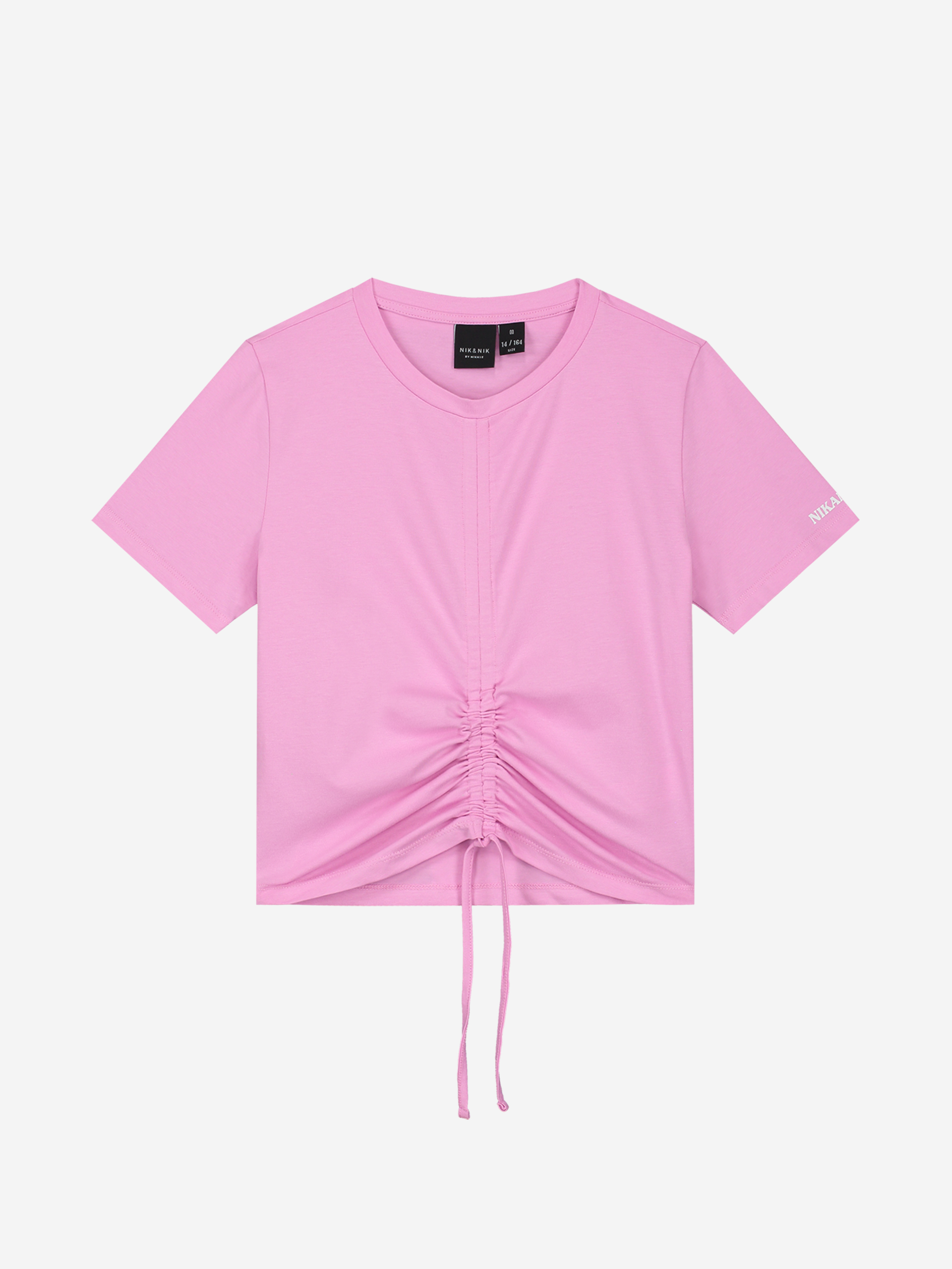  T-shirt with drawstring