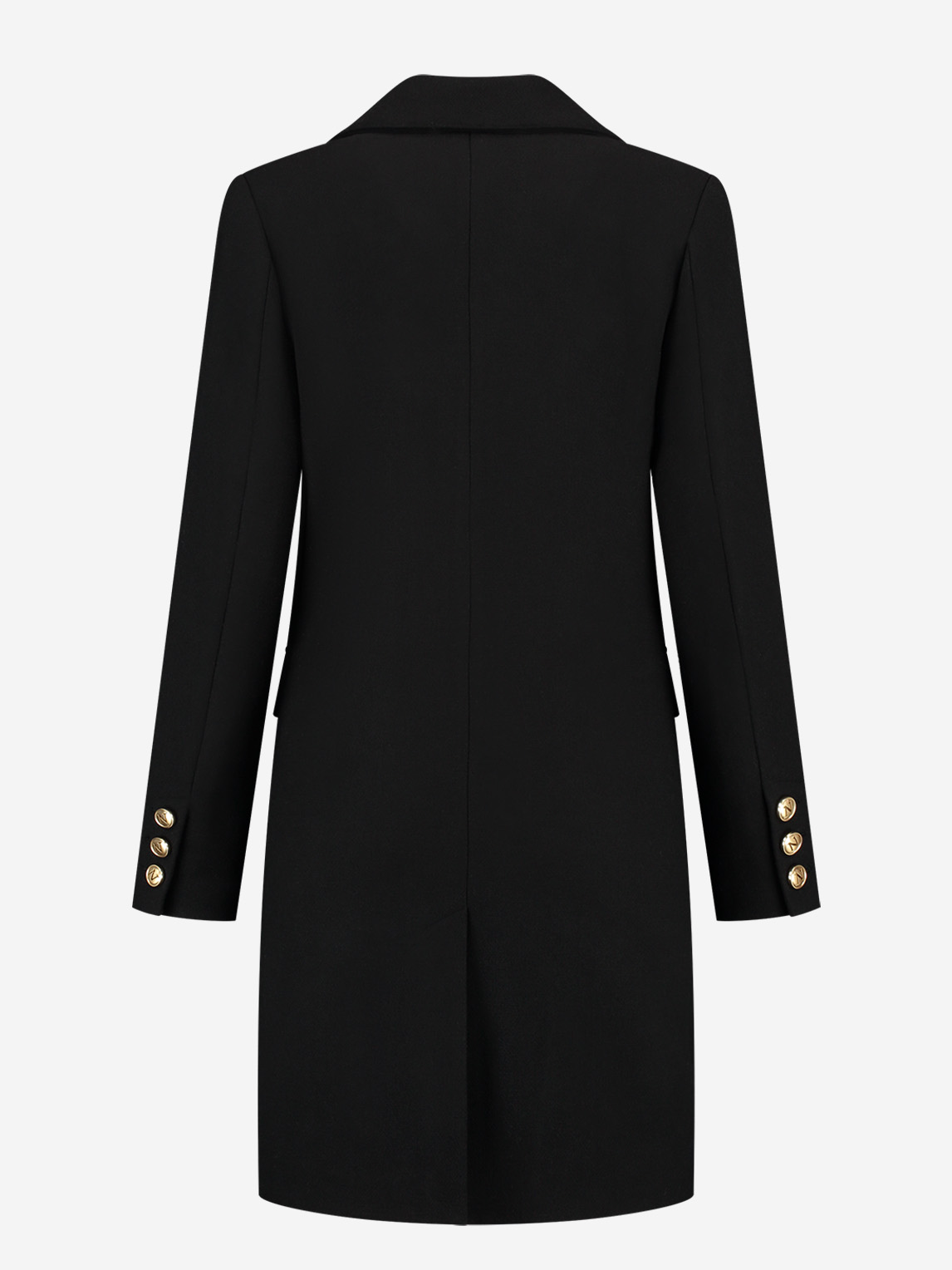 Long coat with N-logo buttons