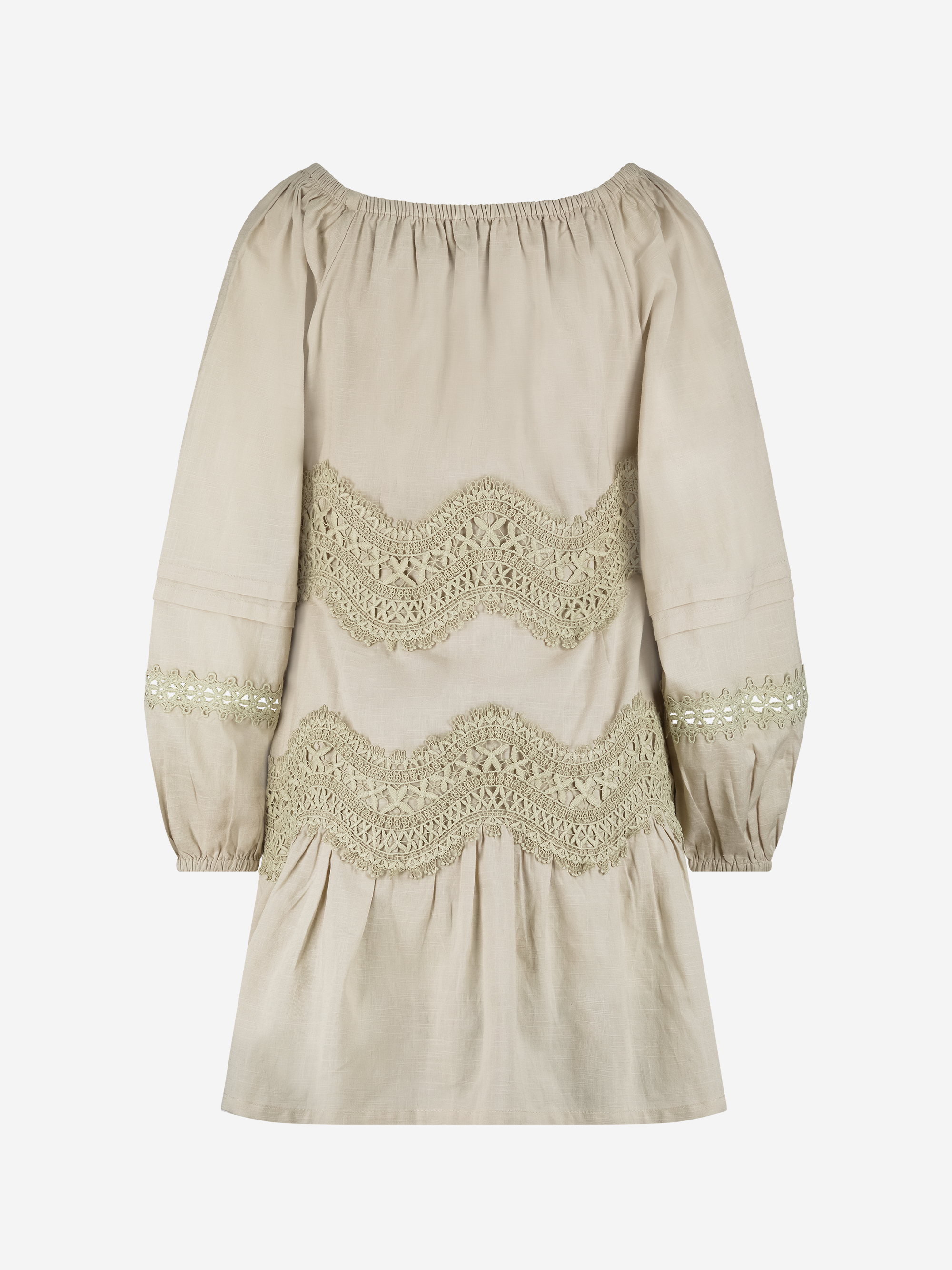 A-lijn jurk met broderie anglaise
