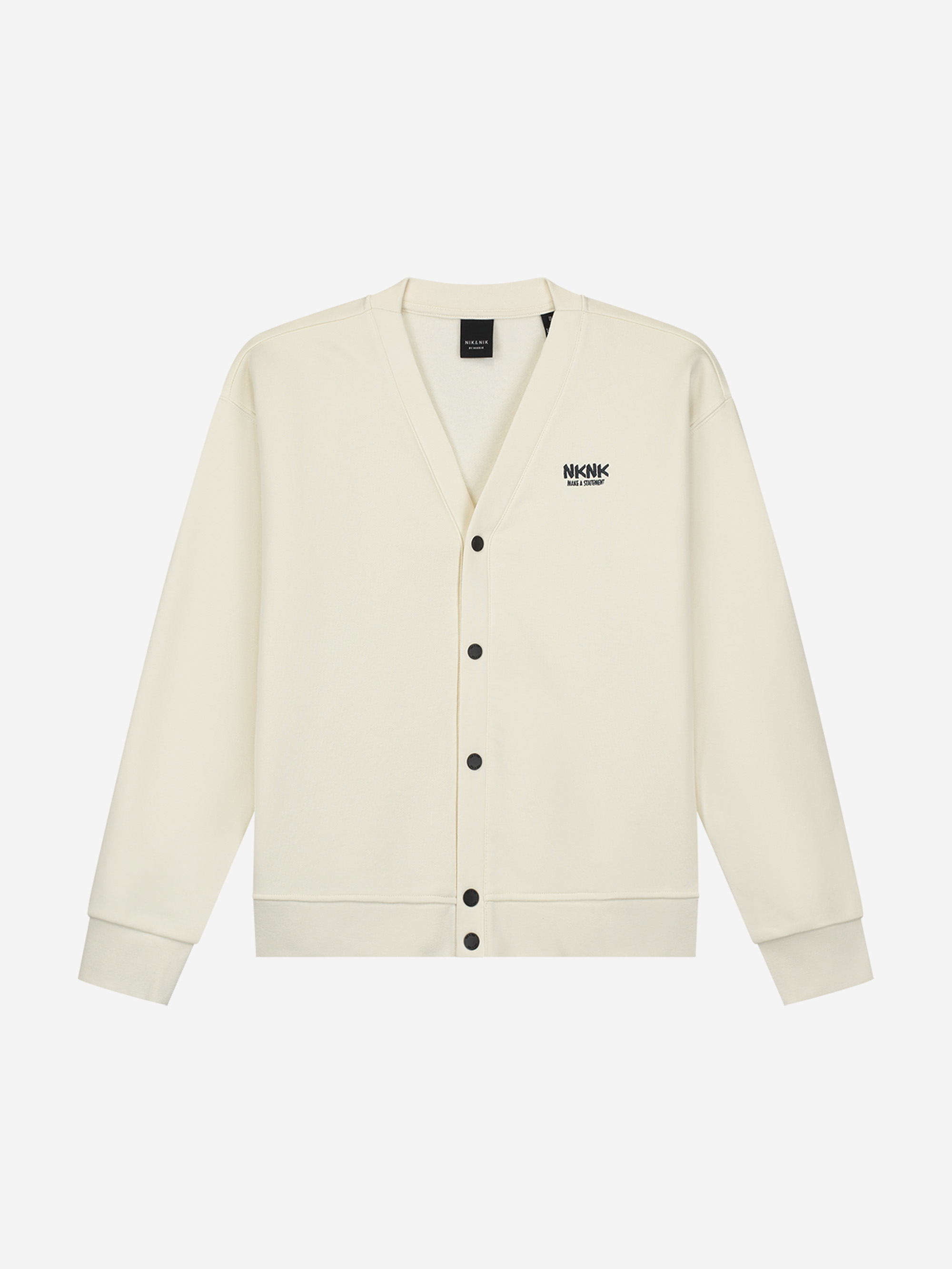 Cardigan with embroidery logo