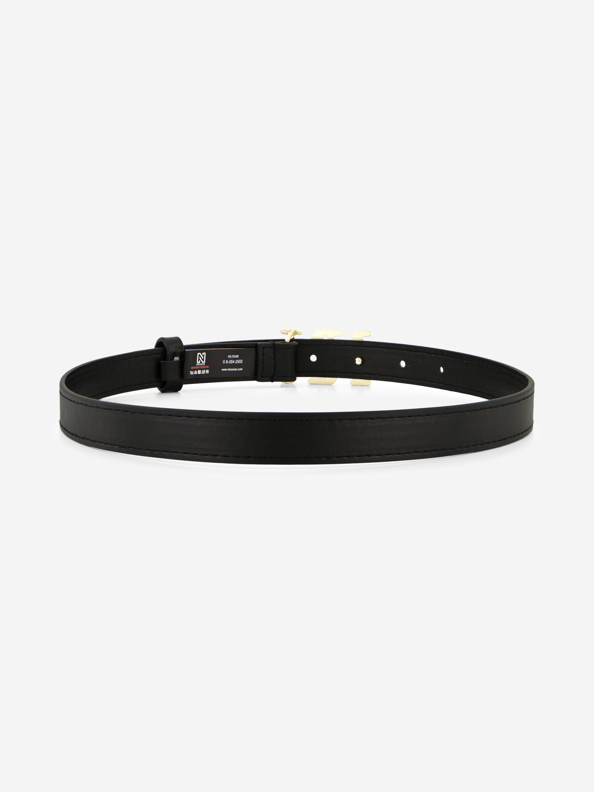 Riem van imitatieleer met N&N gesp