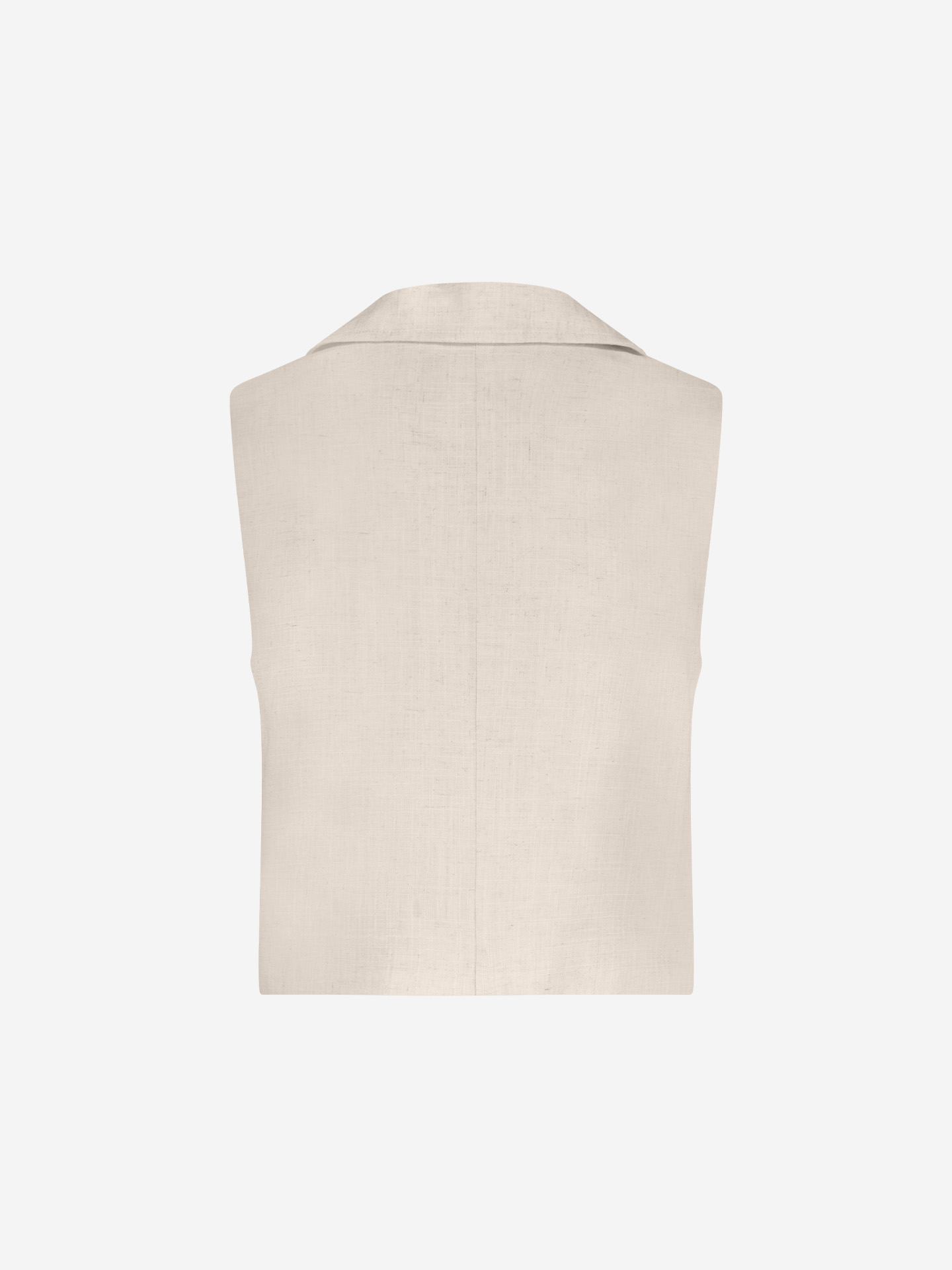 Gemêleerd gilet met decoratieve knopen