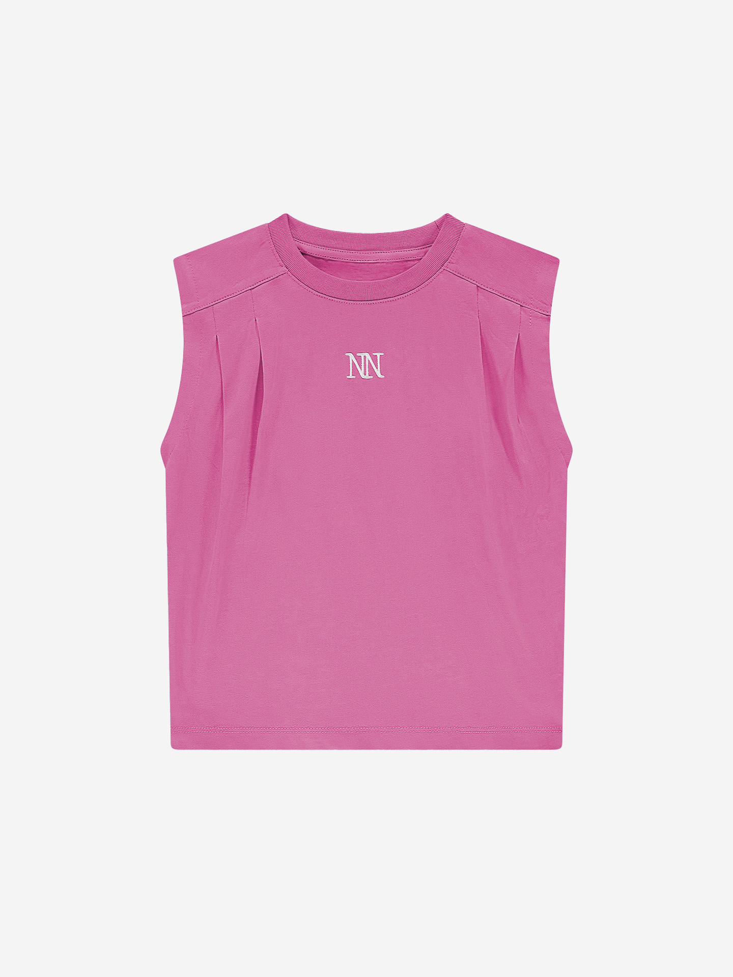 Sleeveless T-shirt with logo