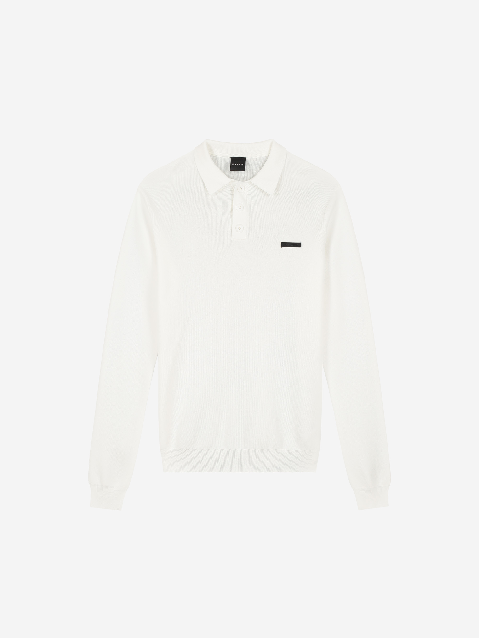 Polo met lange mouwen en NIK&NIK logo
