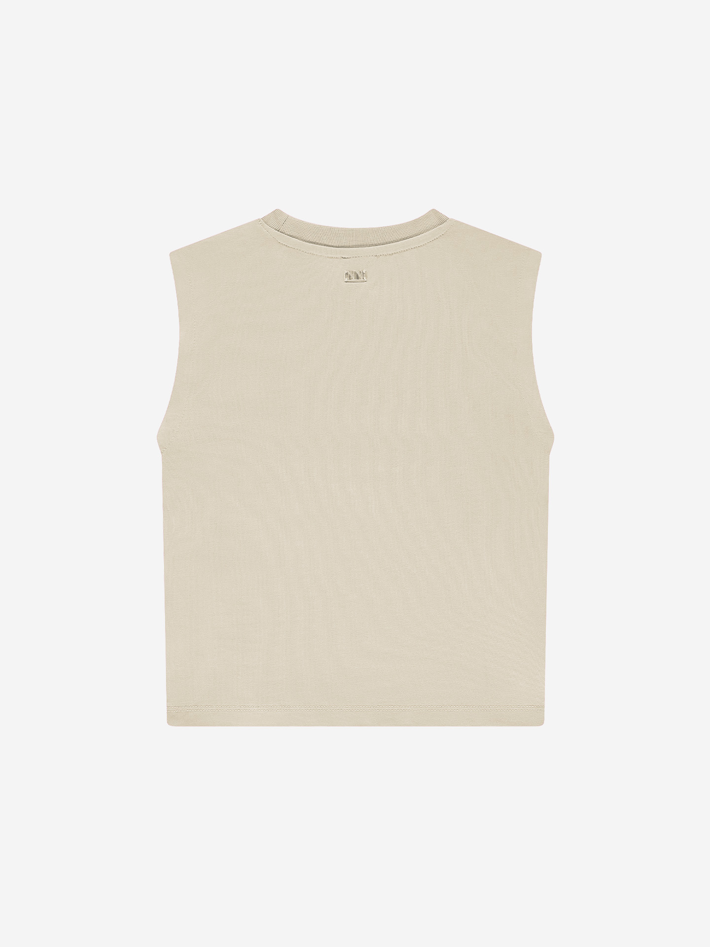 Sleeveless T-shirt with logo