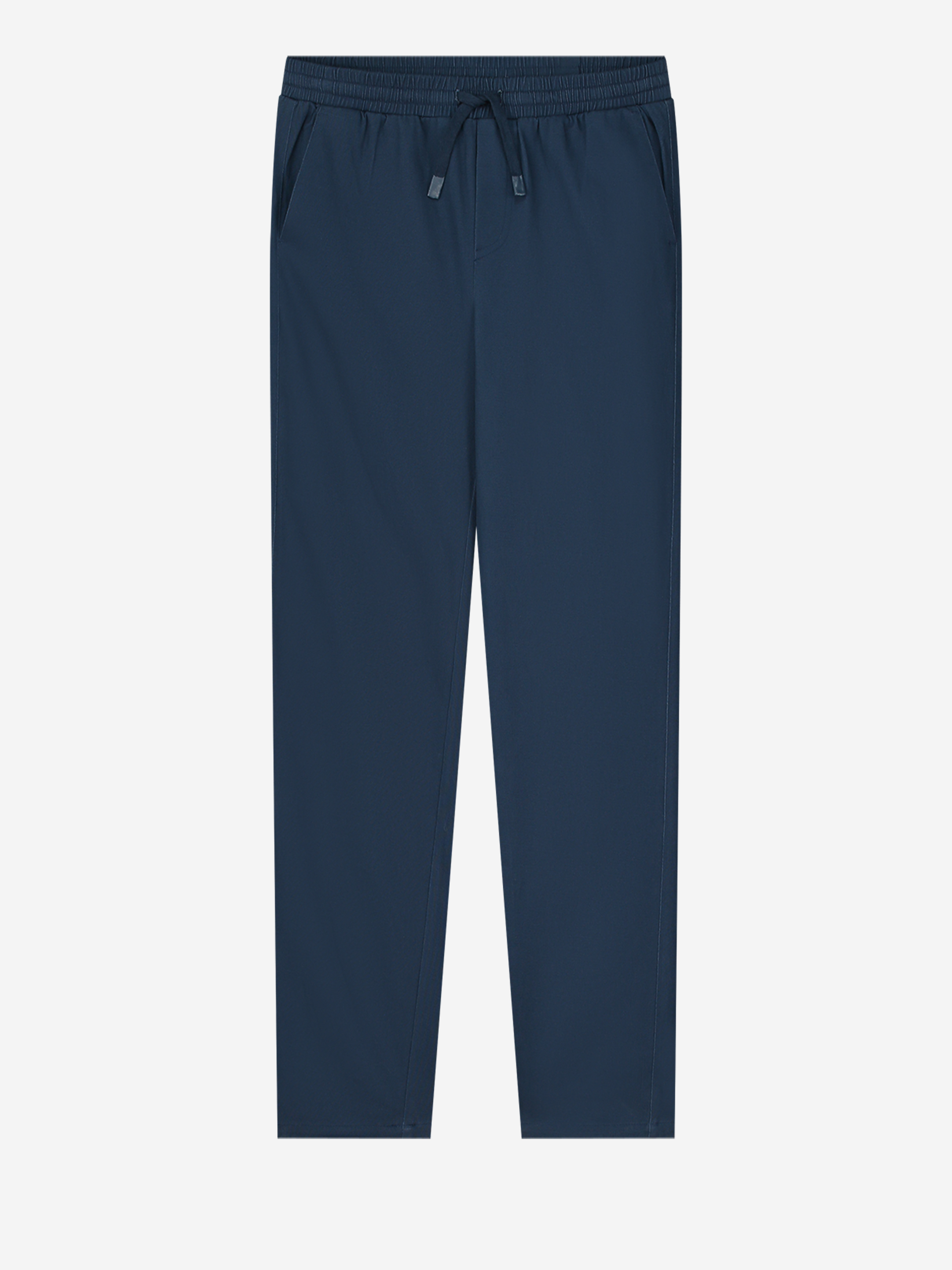 Straight trousers with mid rise and cord