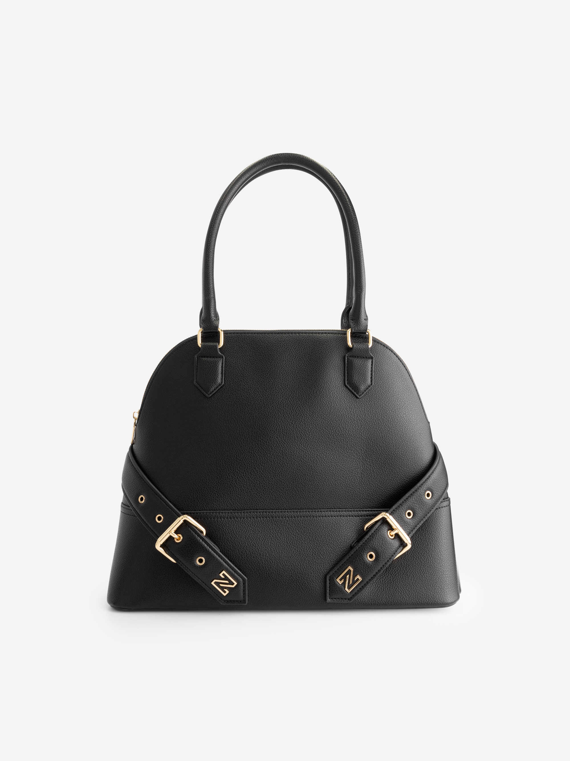 Grote shopper met decoratieve gespen