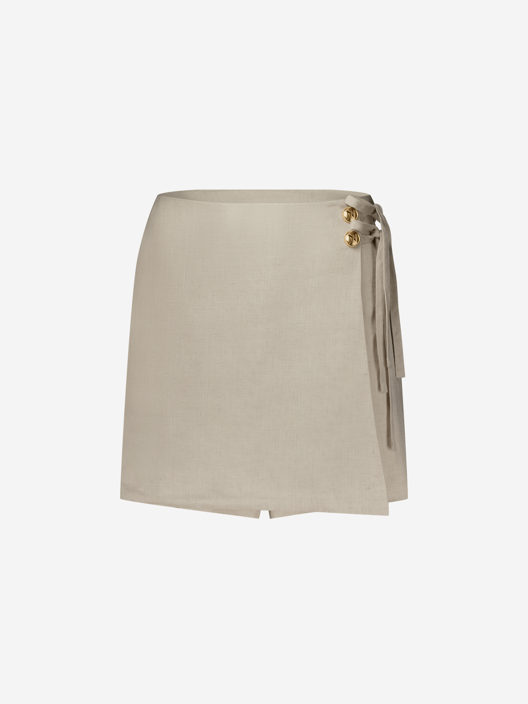 Mixed wrap skort 
