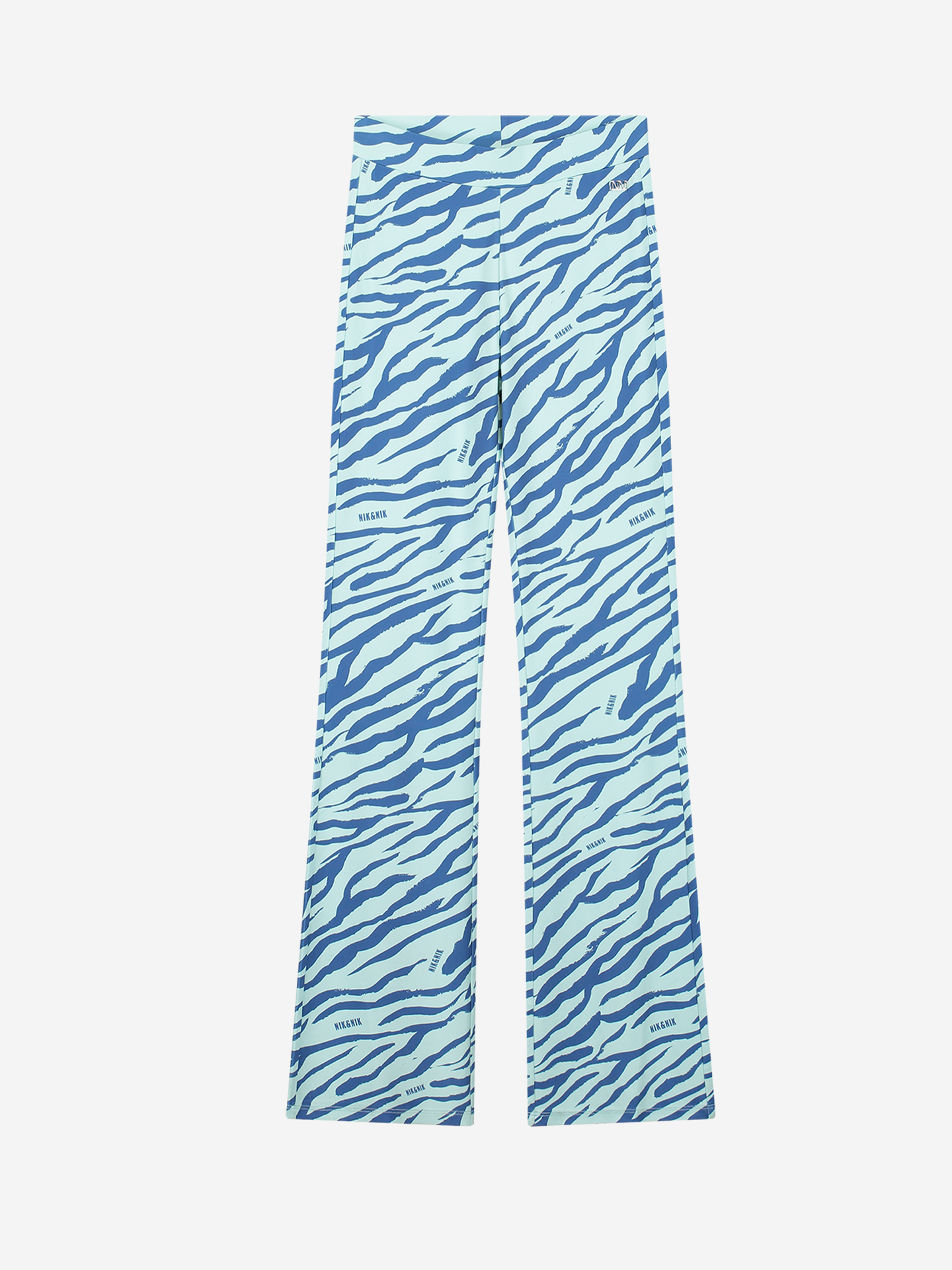 Flared Pants with zebra print