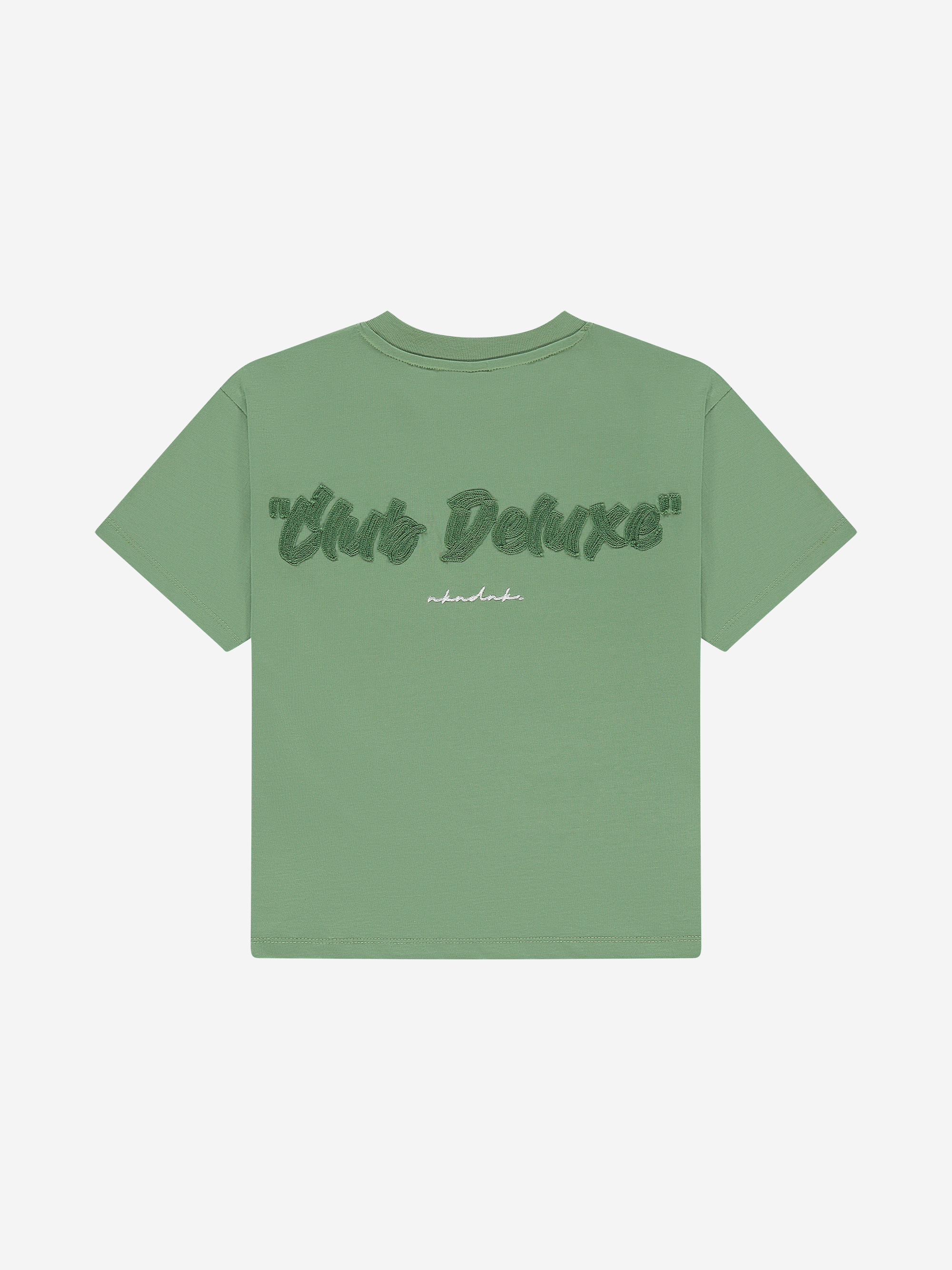 T-shirt met geborduurde tekst