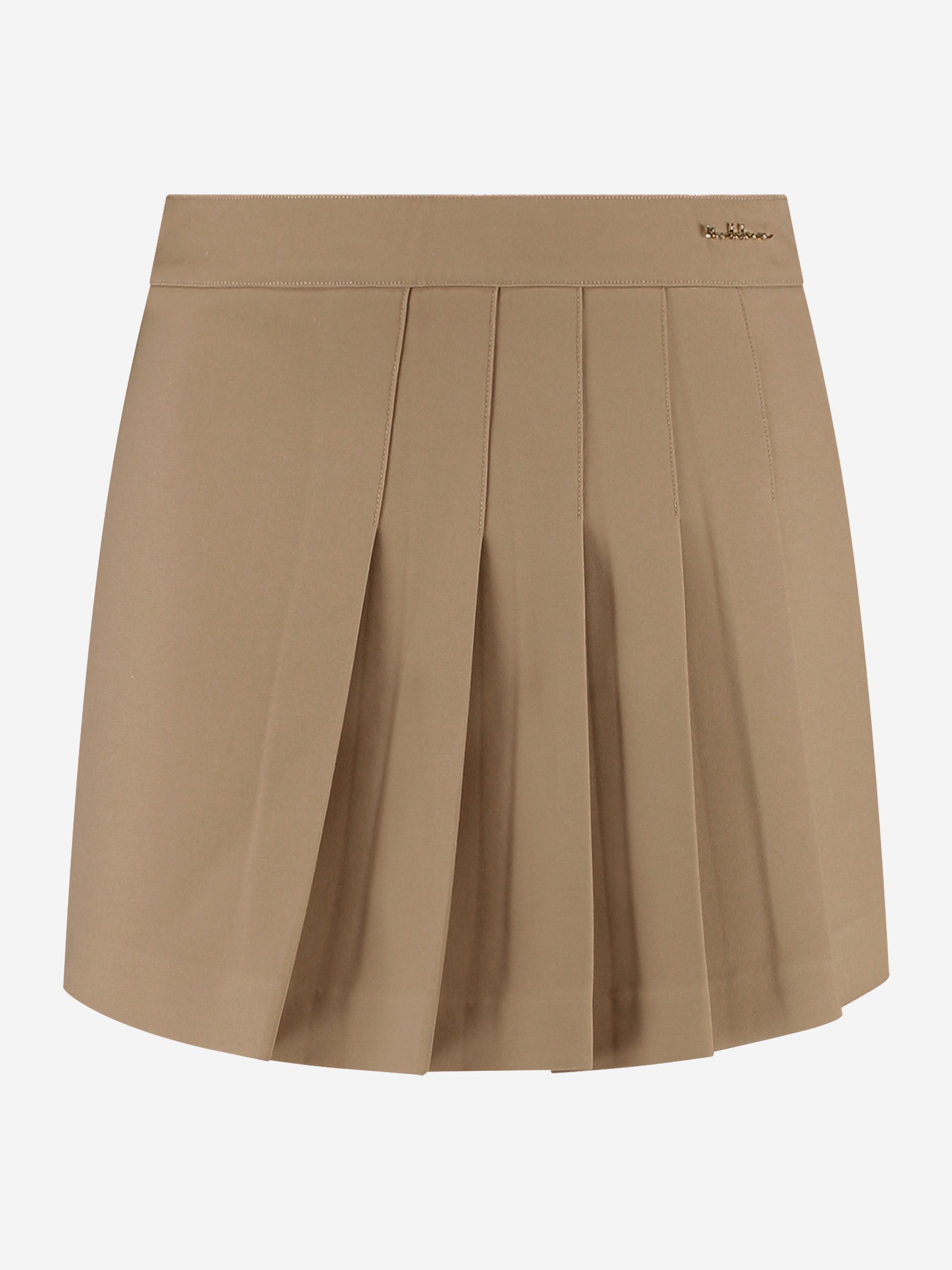 A-line skort with pleats
