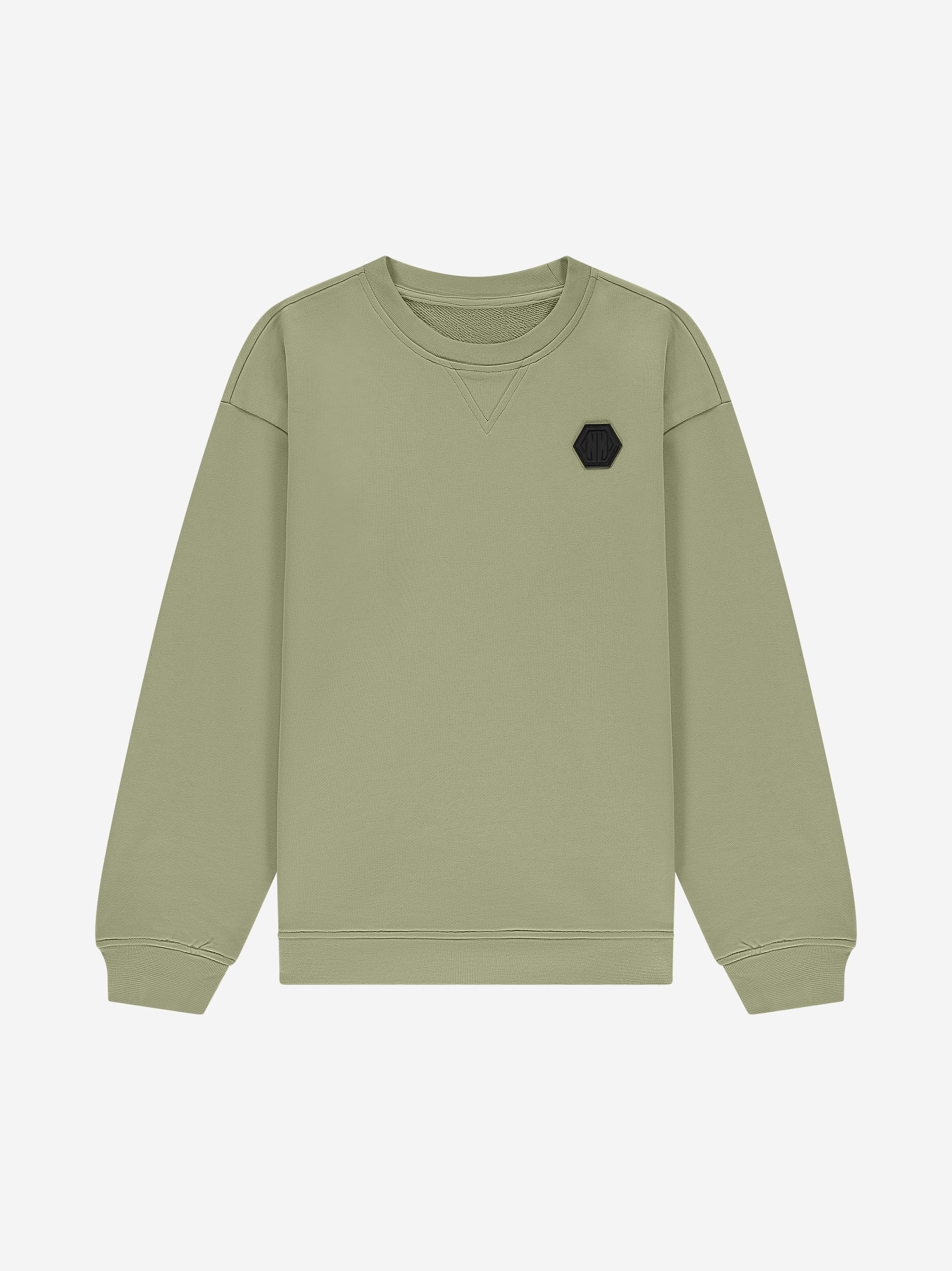 Sweatshirt with logo patch