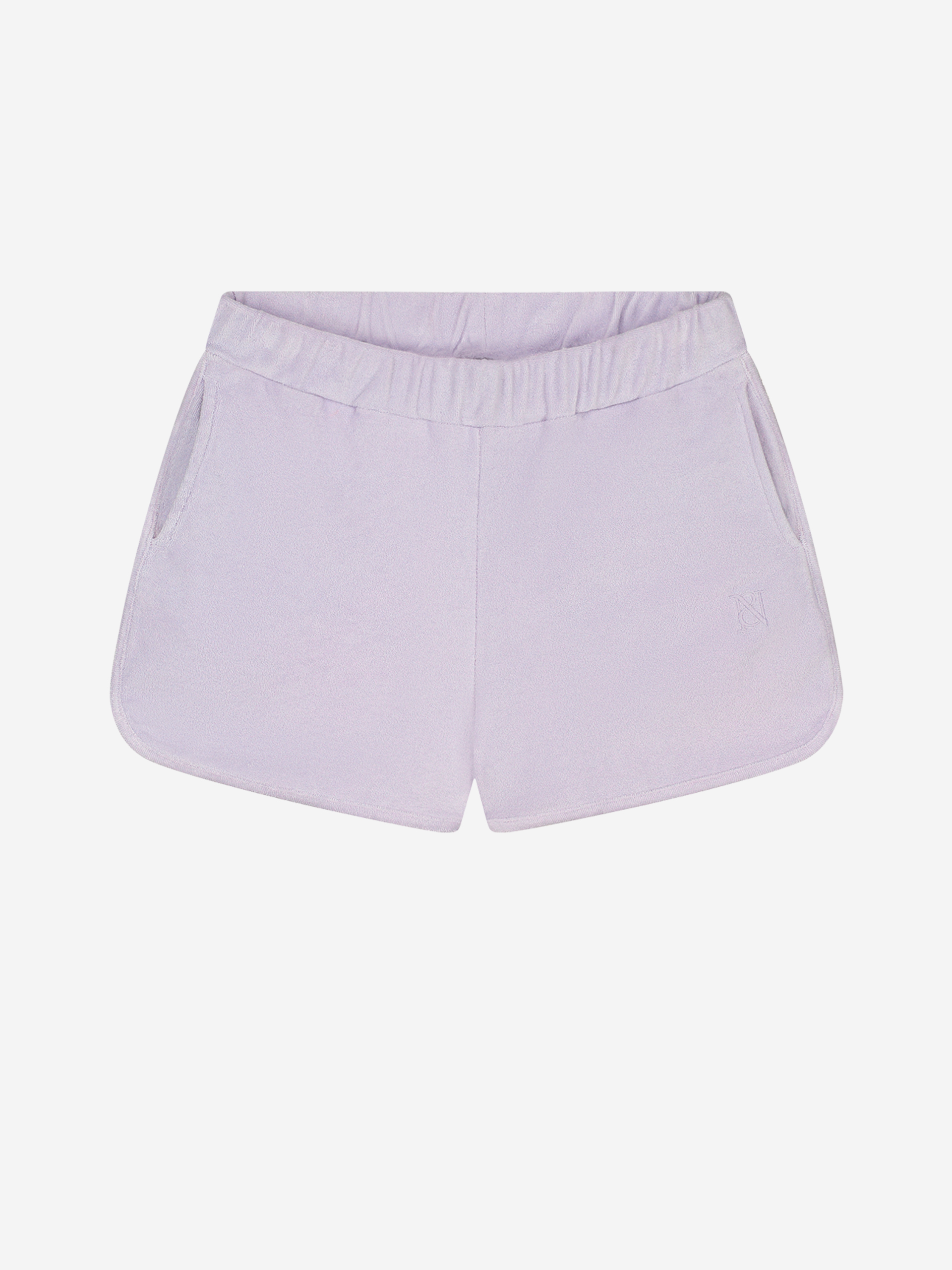 Mid rise toweling short 