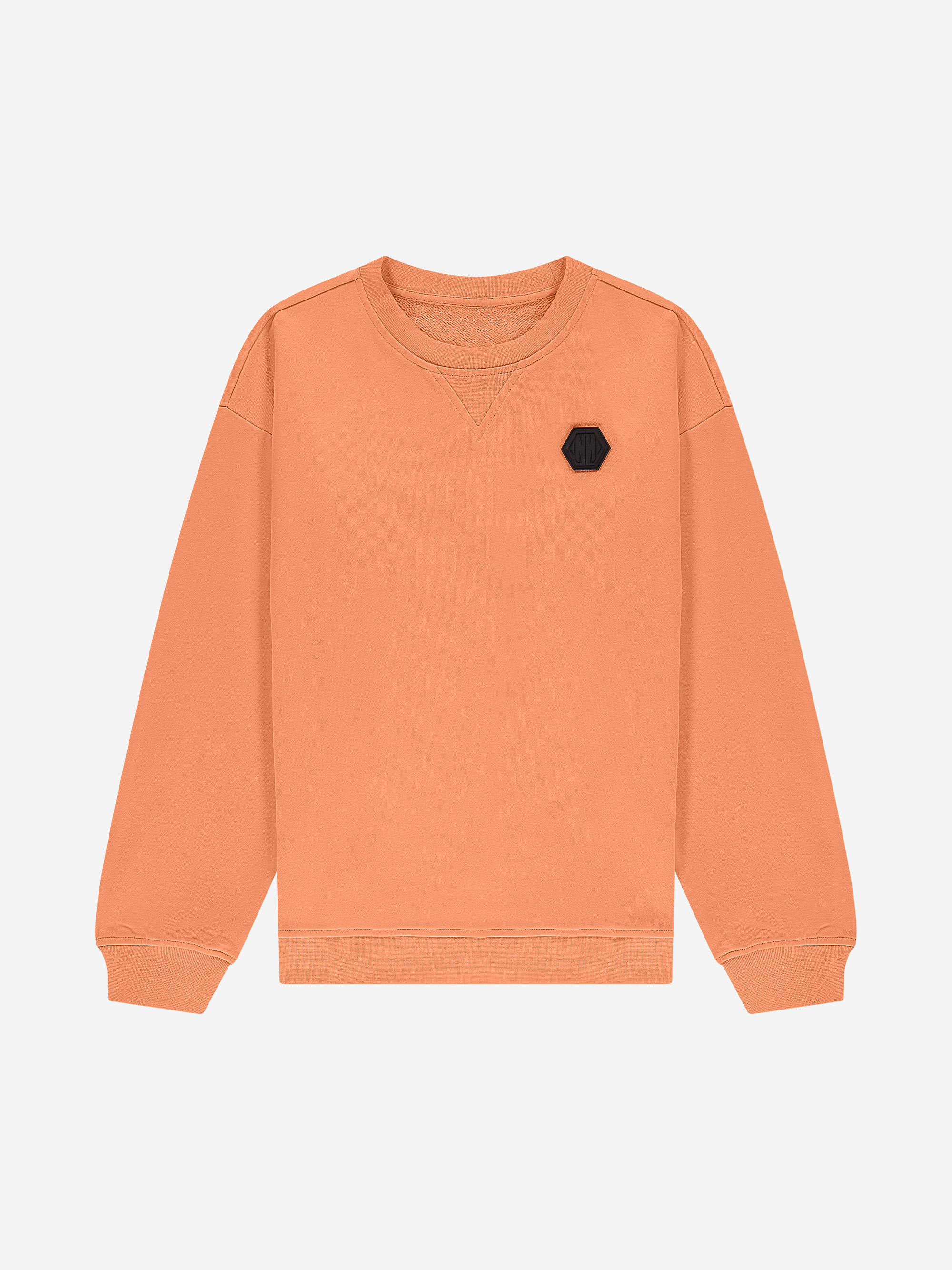 Sweatshirt met logo patch
