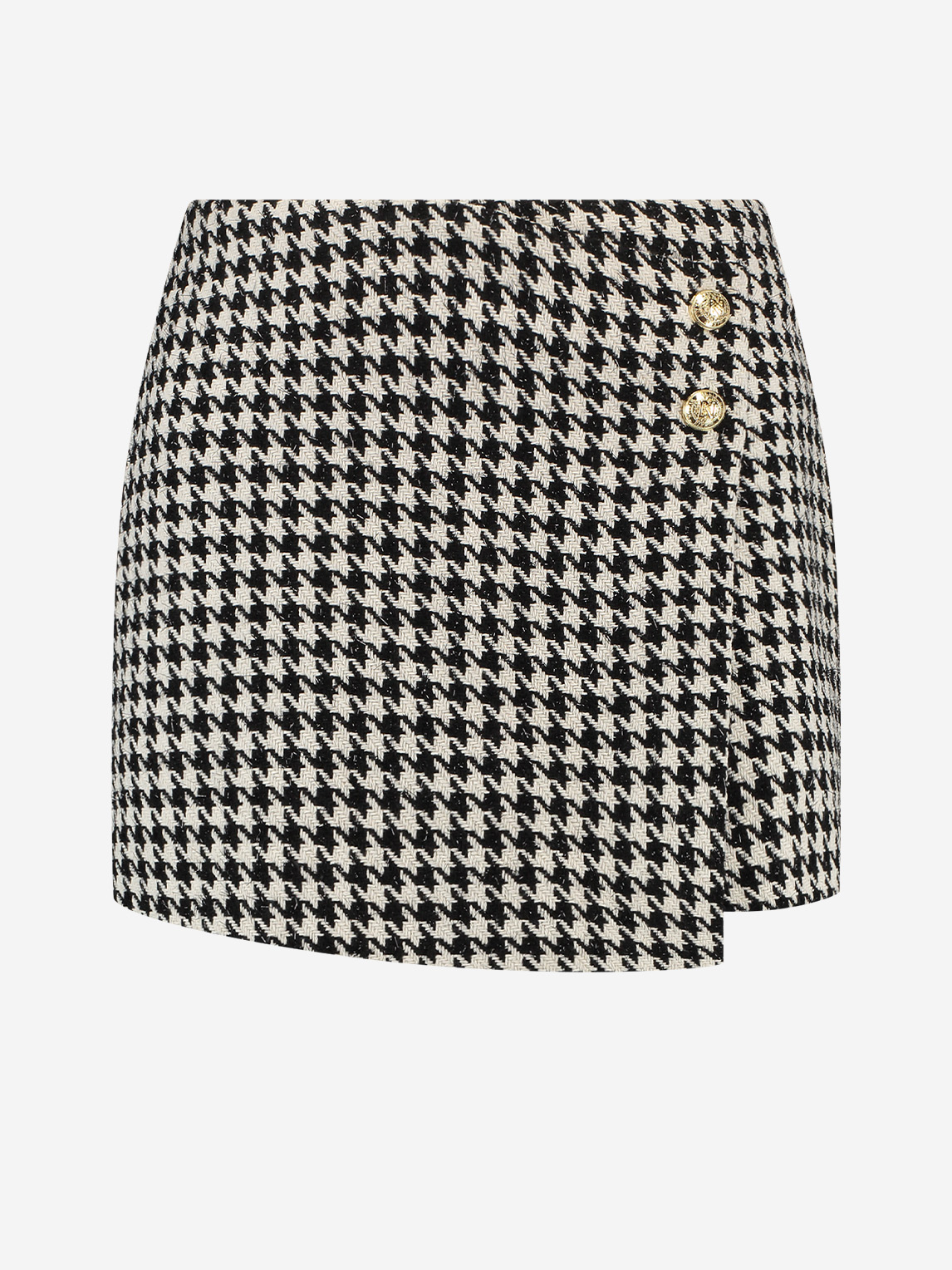 Pied-de-poule skort