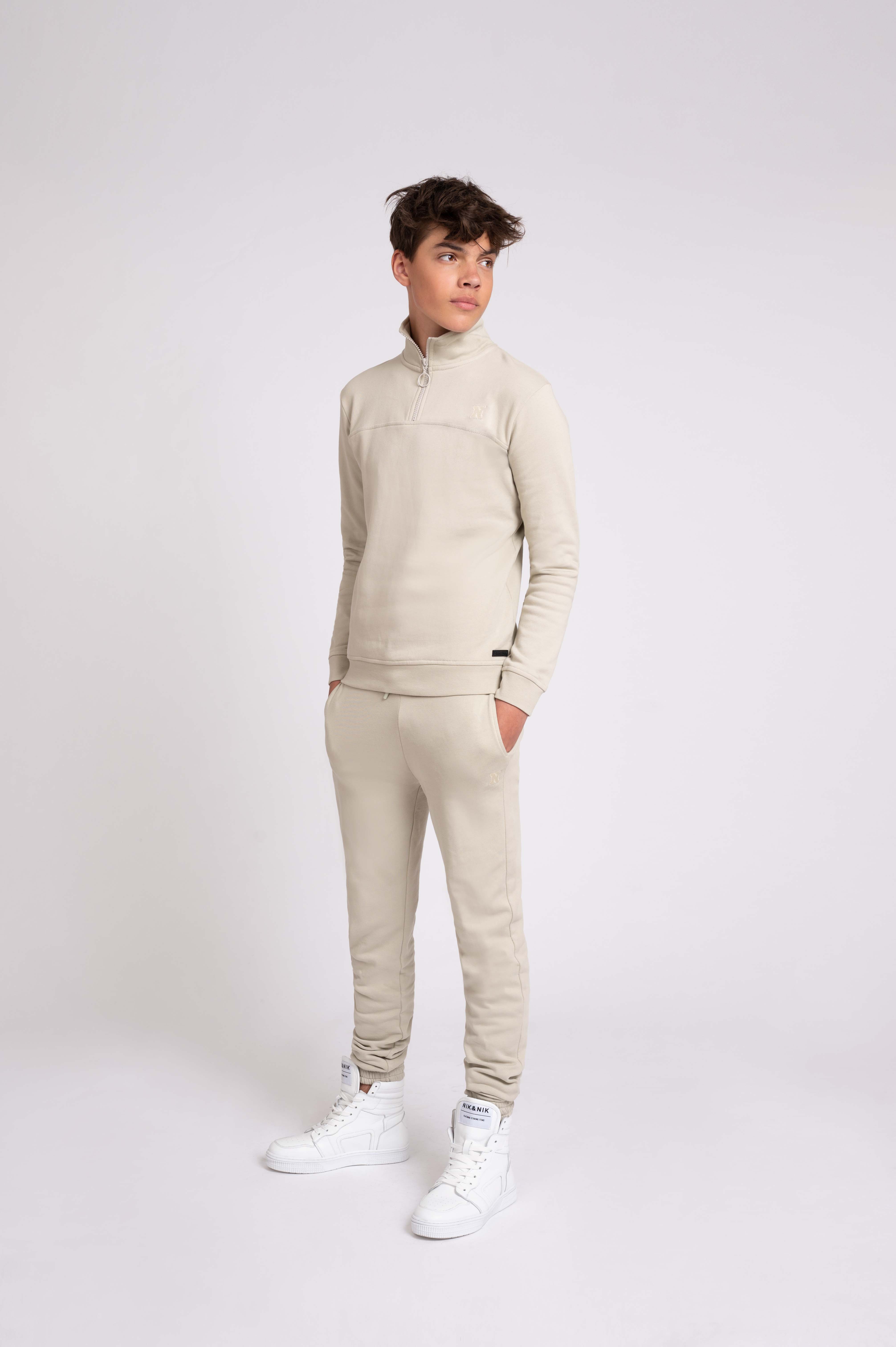 Mid rise sweatpants met koordje