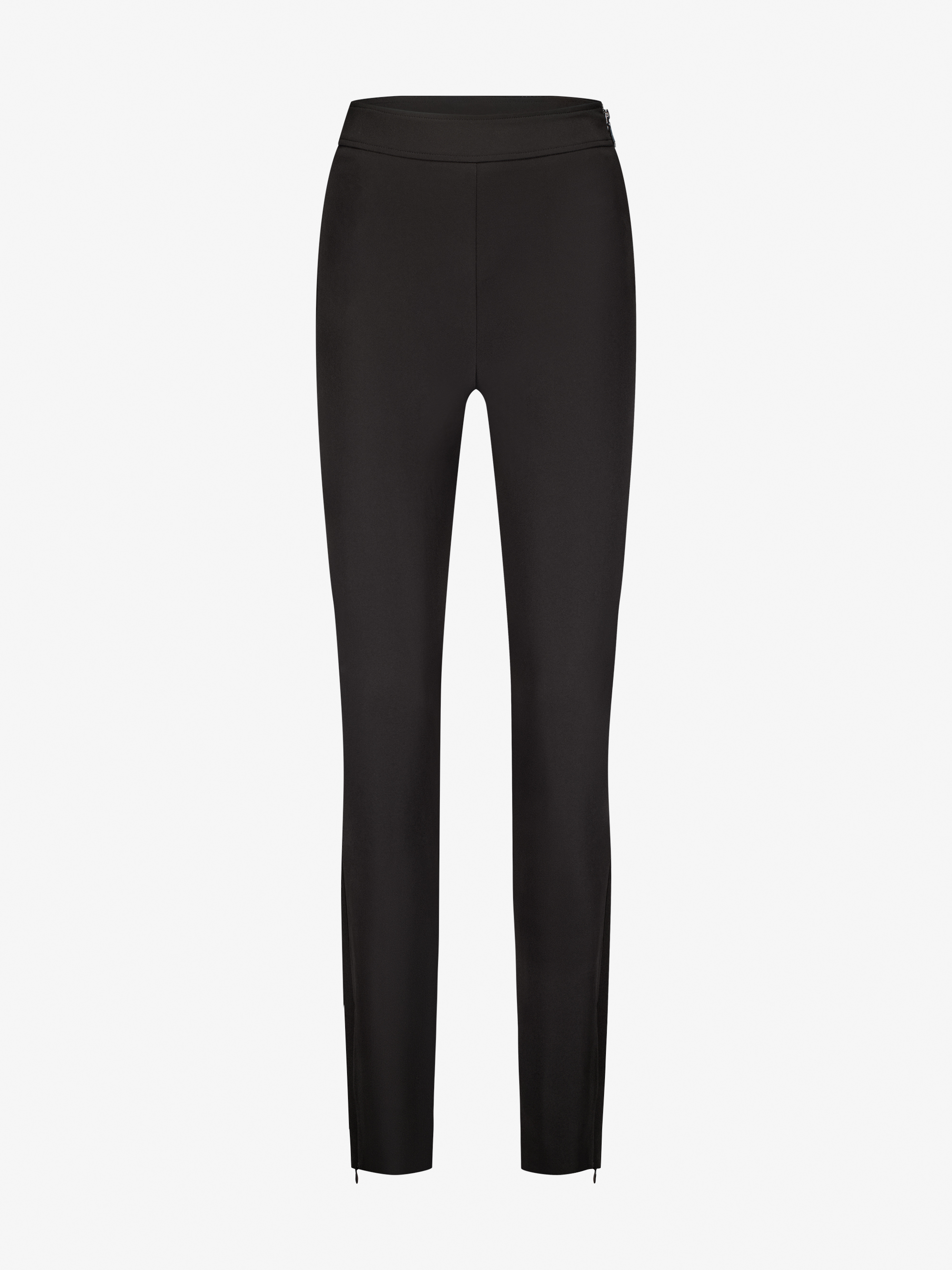 Skinny pants with zipper at the ankles