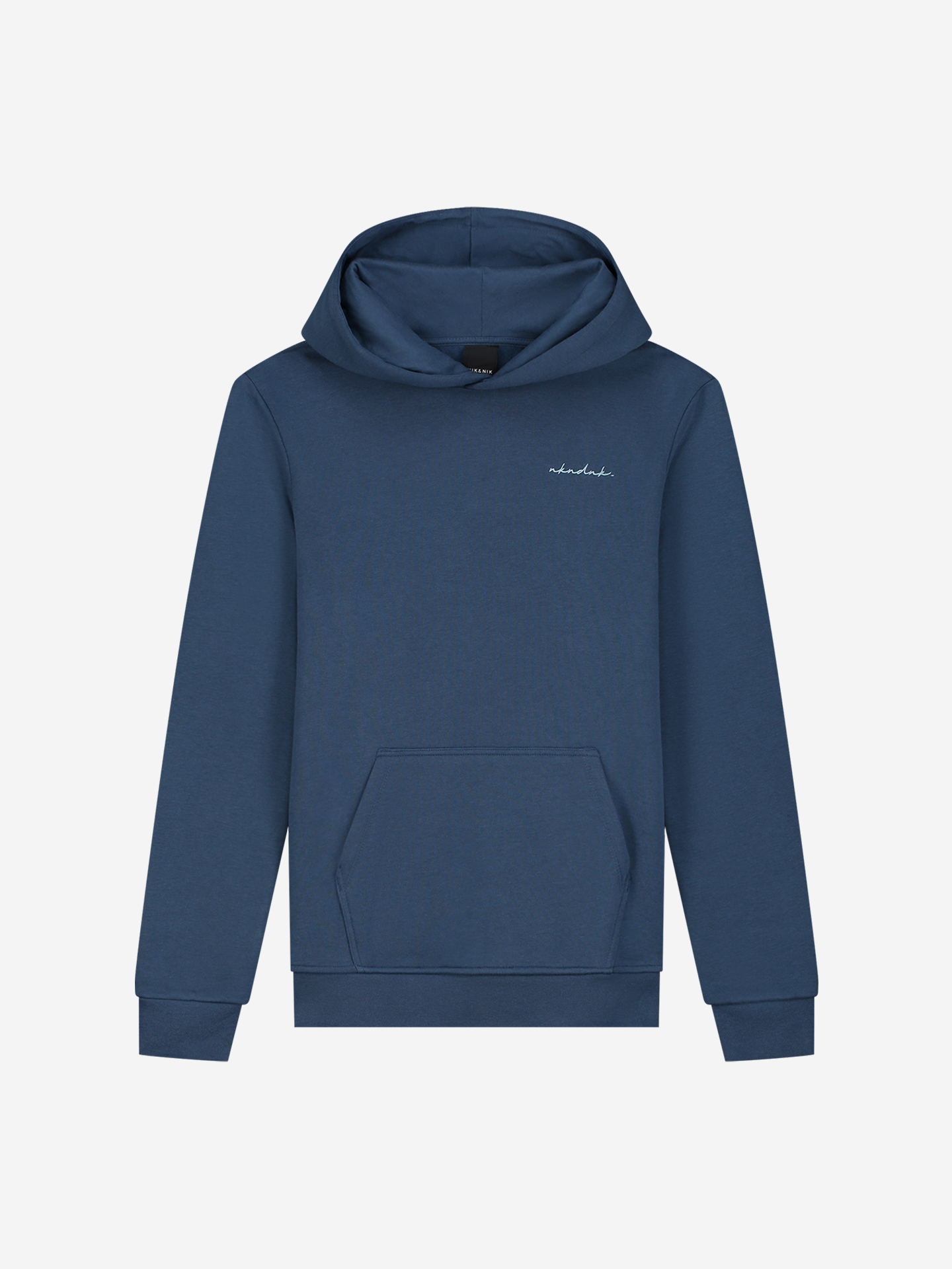 Hoodie met klein logo 