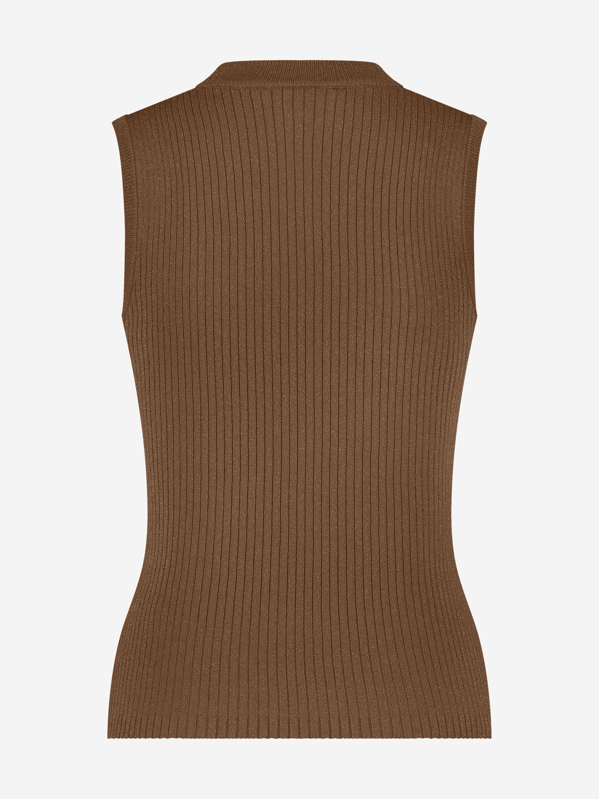 Fitted tank top with glitter