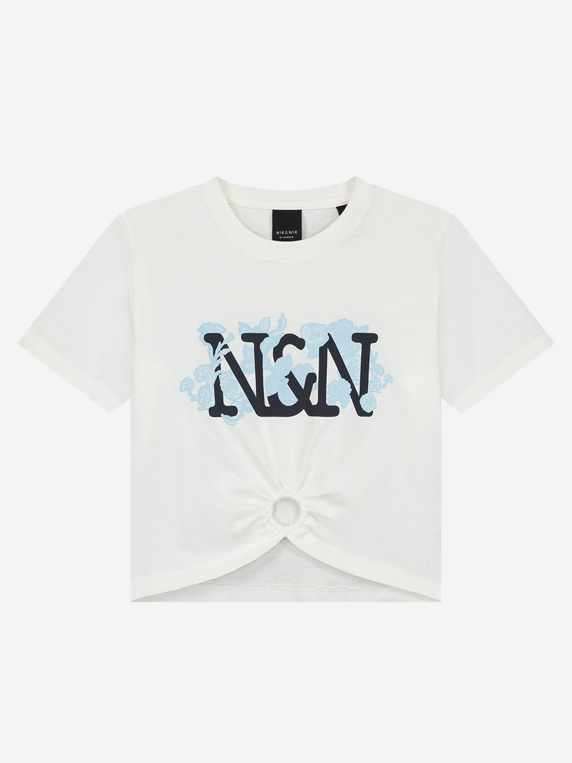 Cropped T-shirt with NN-logo