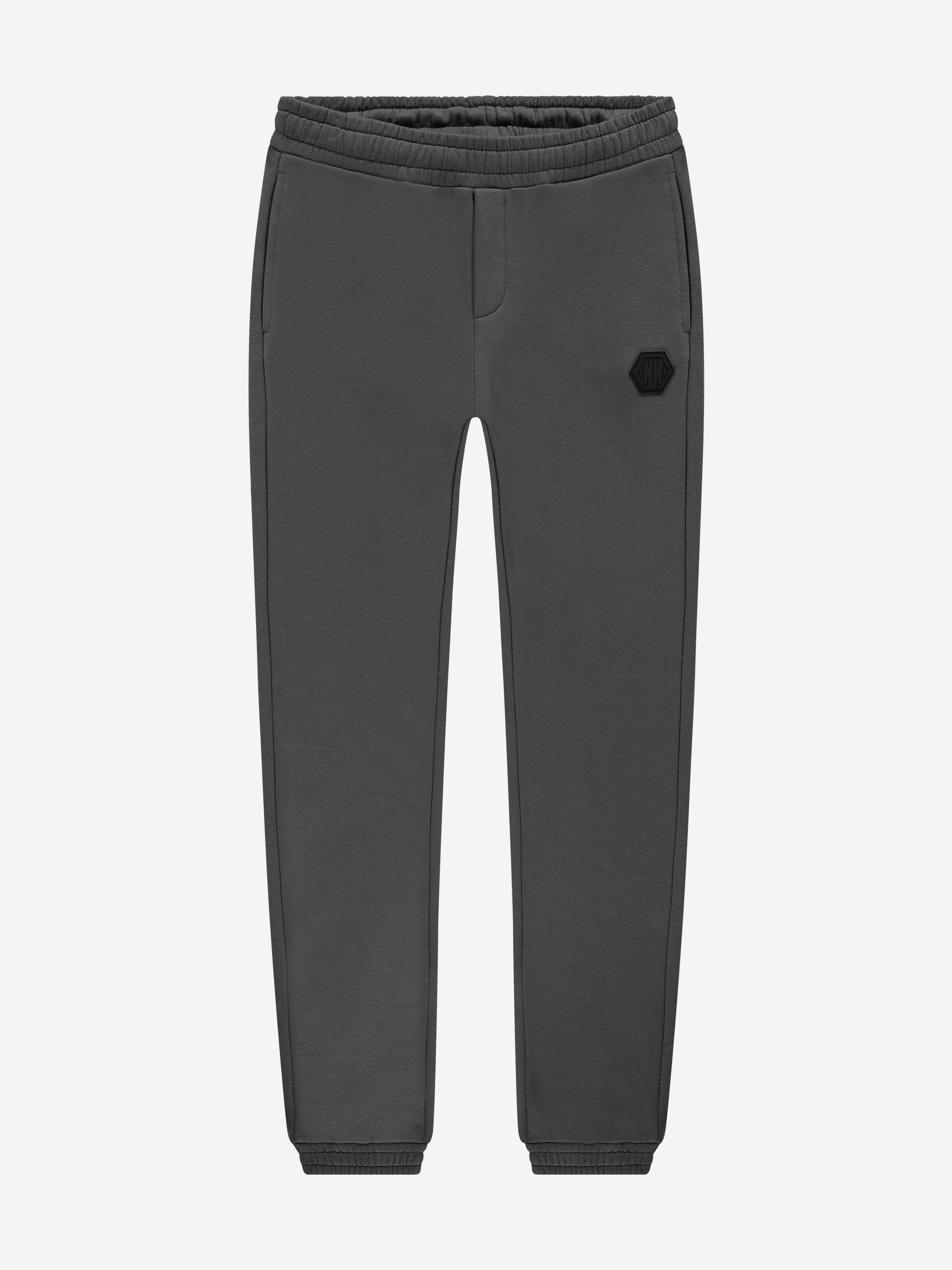Joggingbroek met elastische tailleband en logo patch