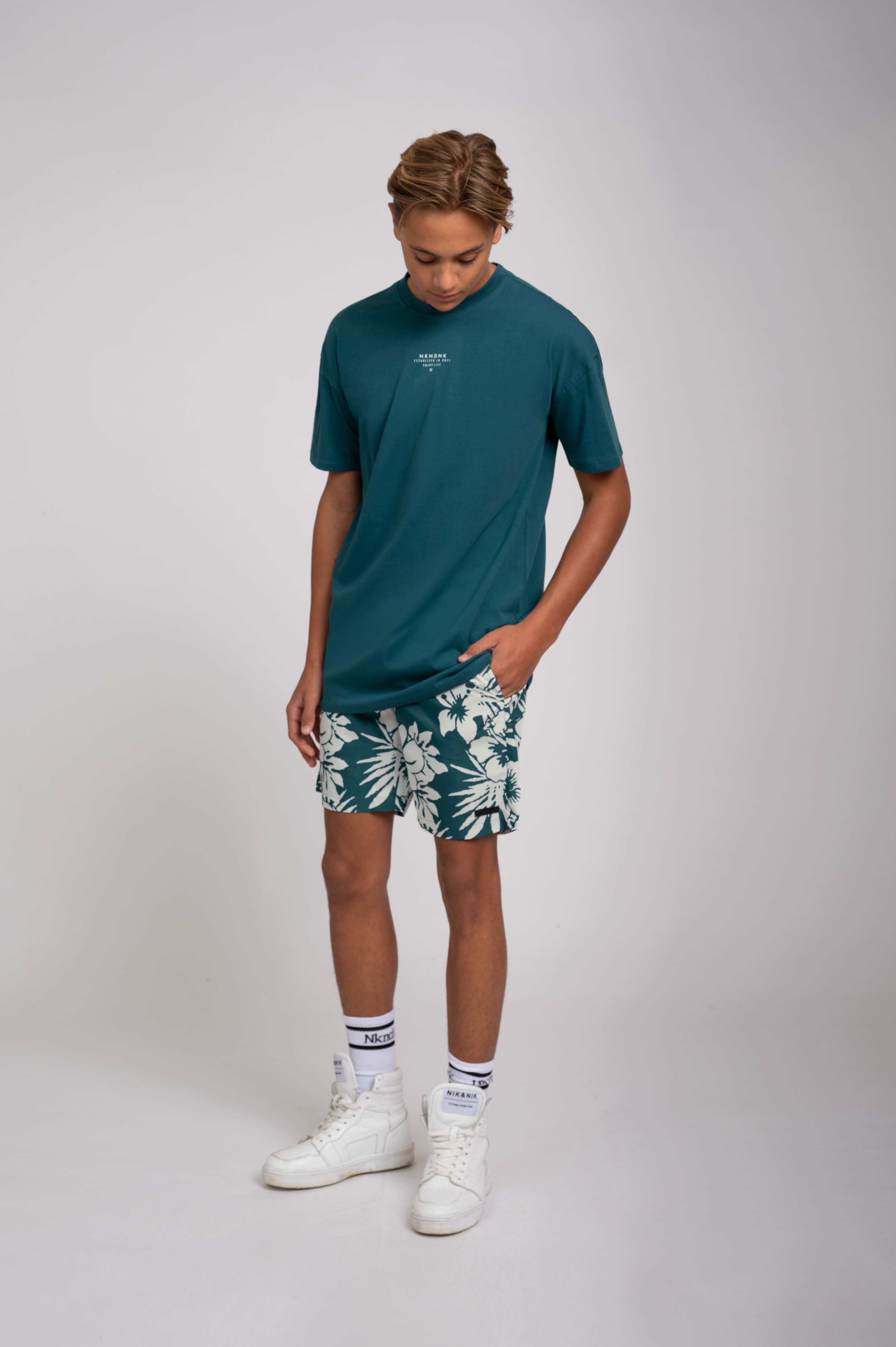 Mid rise swimshort with cord