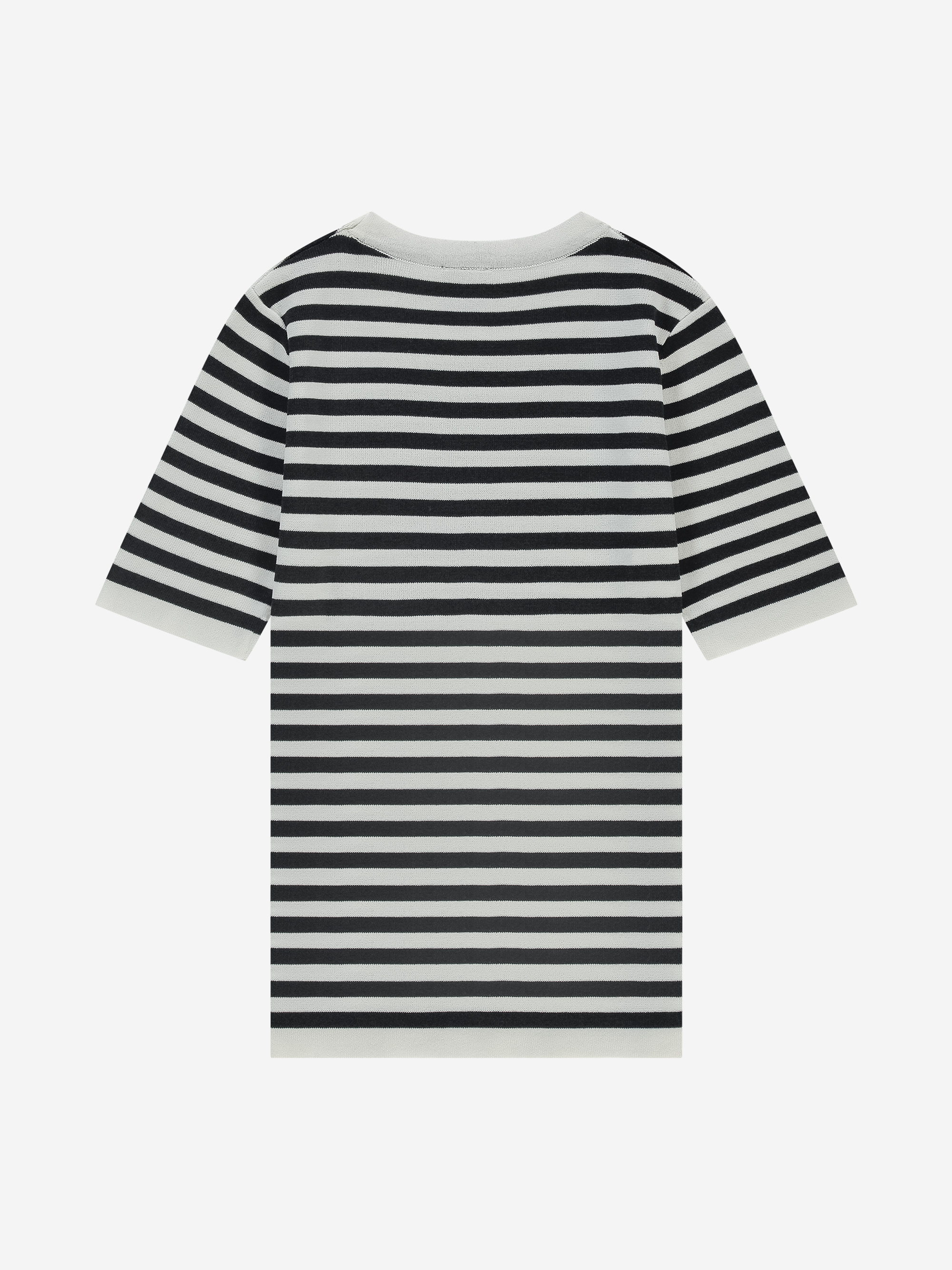 Striped T-shirt with subtle logo