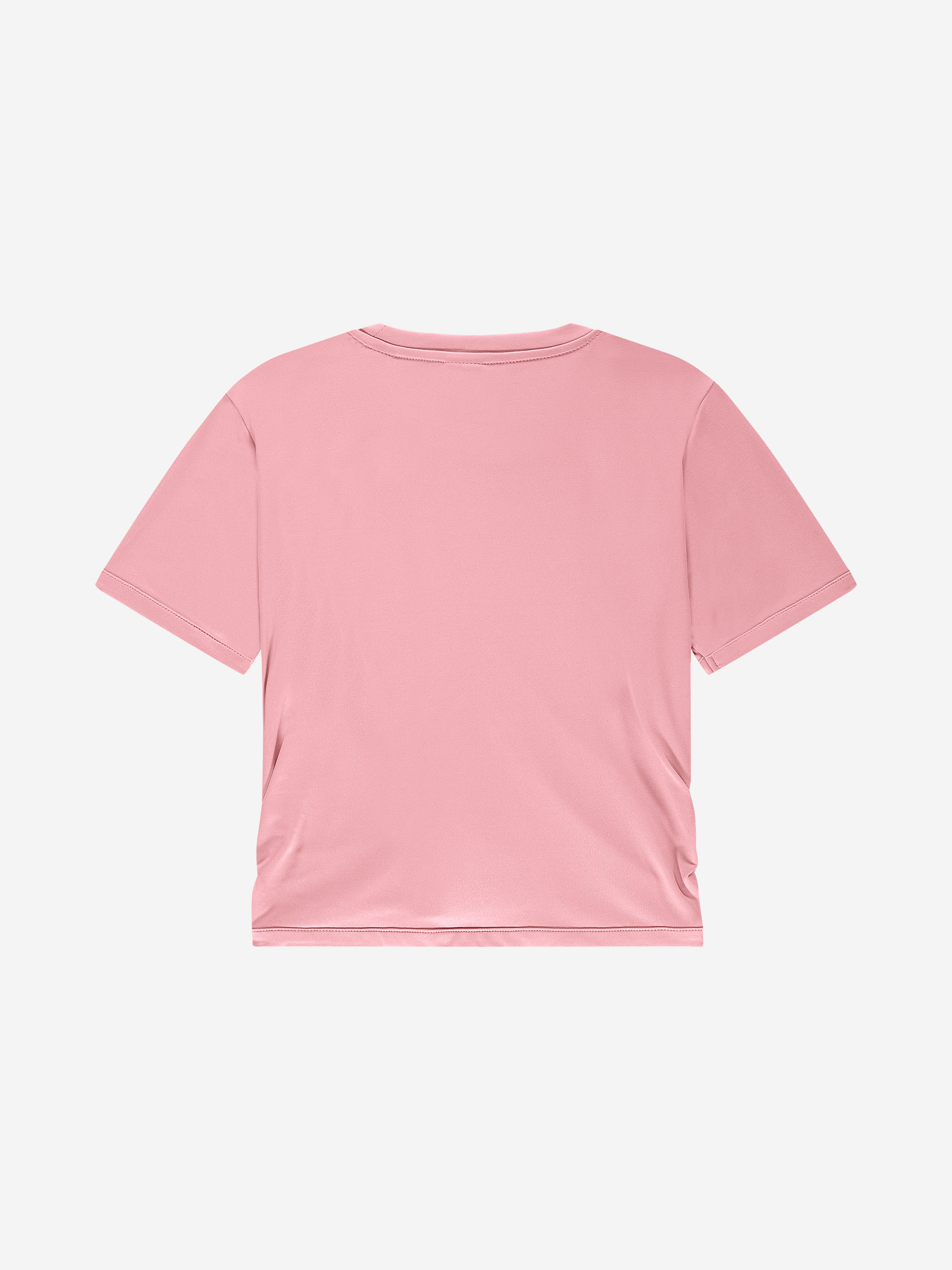 Cropped T-shirt with draped detail