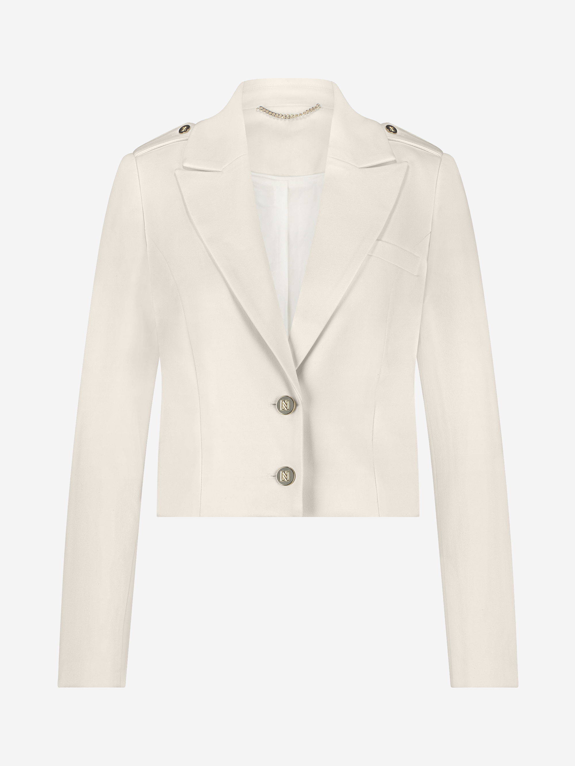 Korte blazer met N-knopen