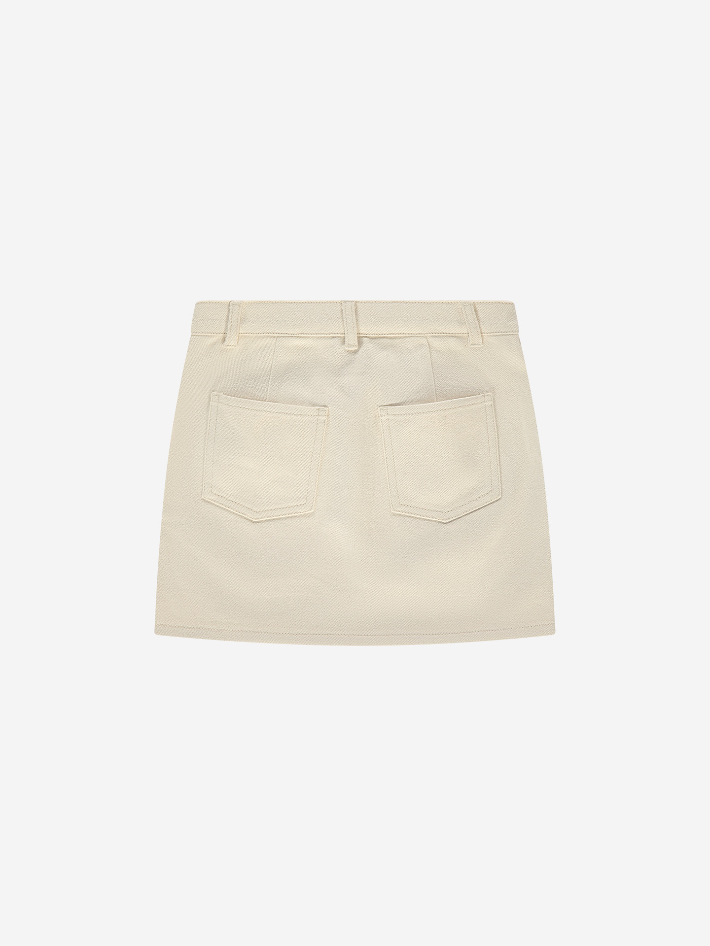 Short denim skirt