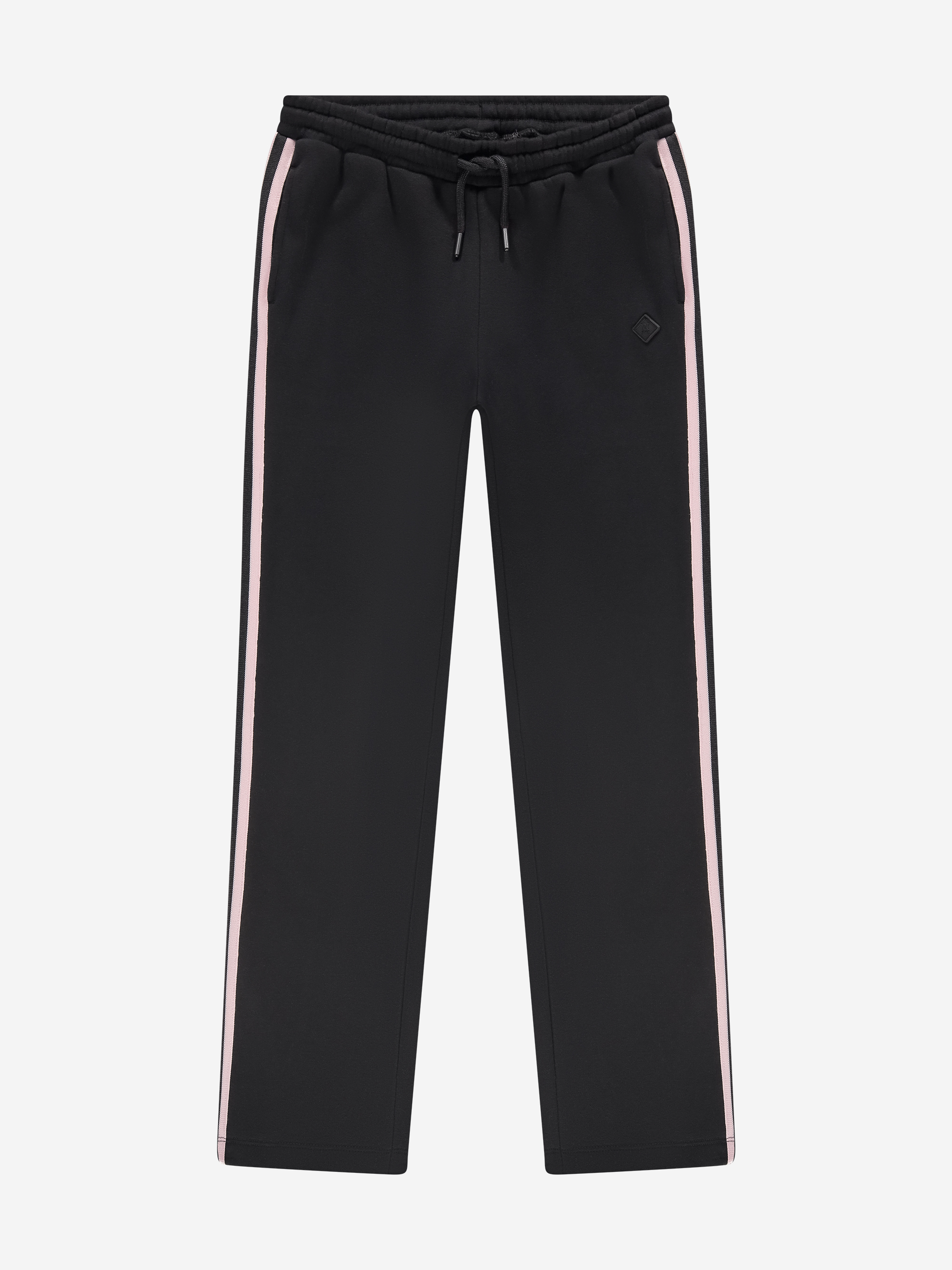 Flared sweatpants with stripes on the sides