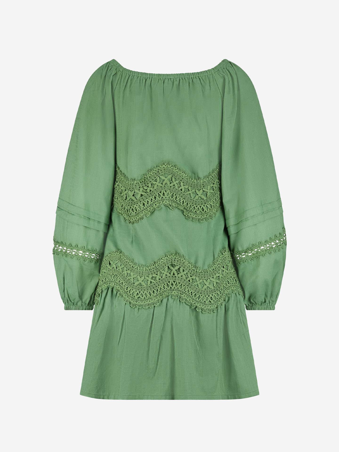 A-lijn jurk met broderie anglaise