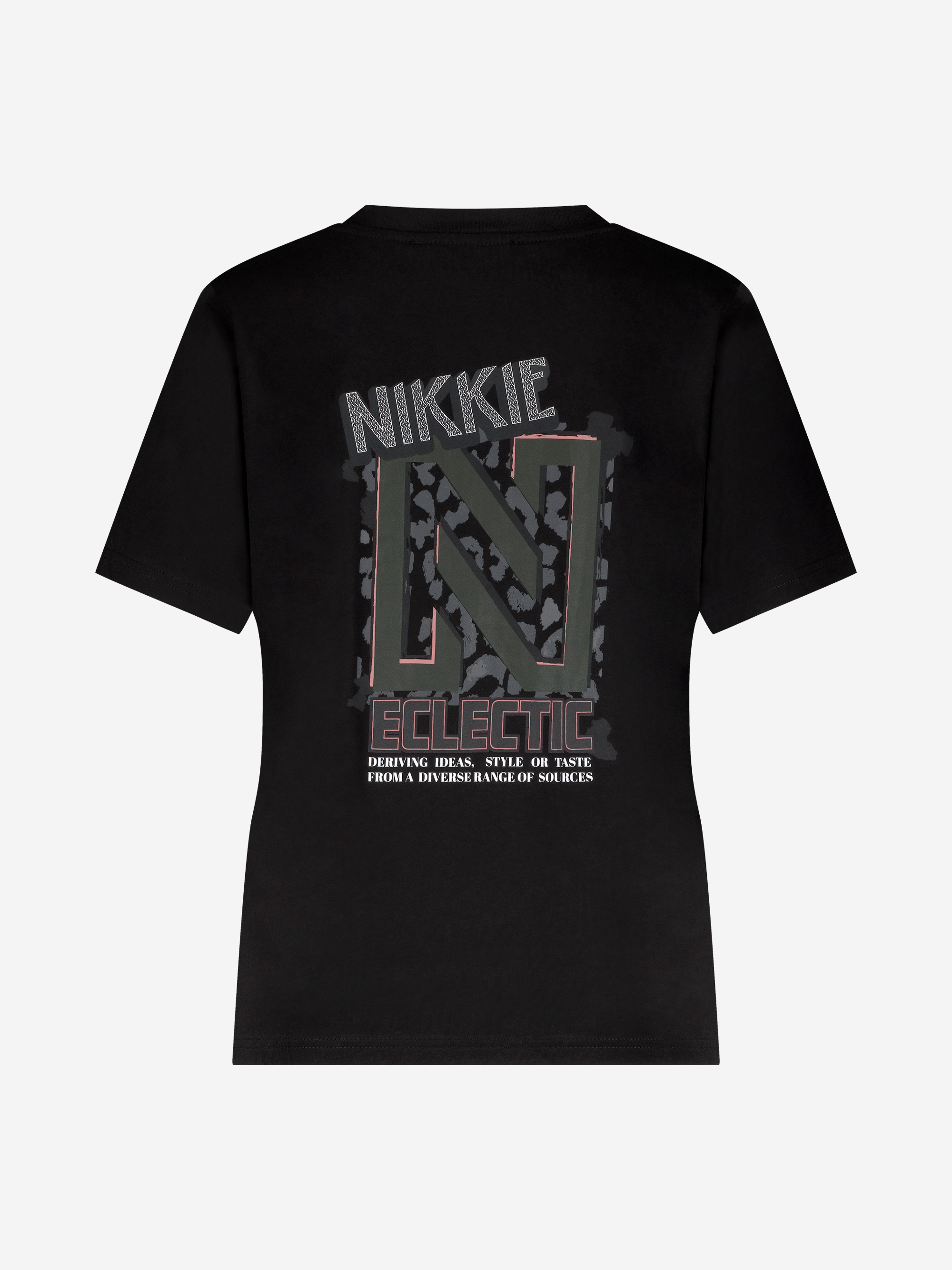 T-shirt with NIKKIE eclectic print