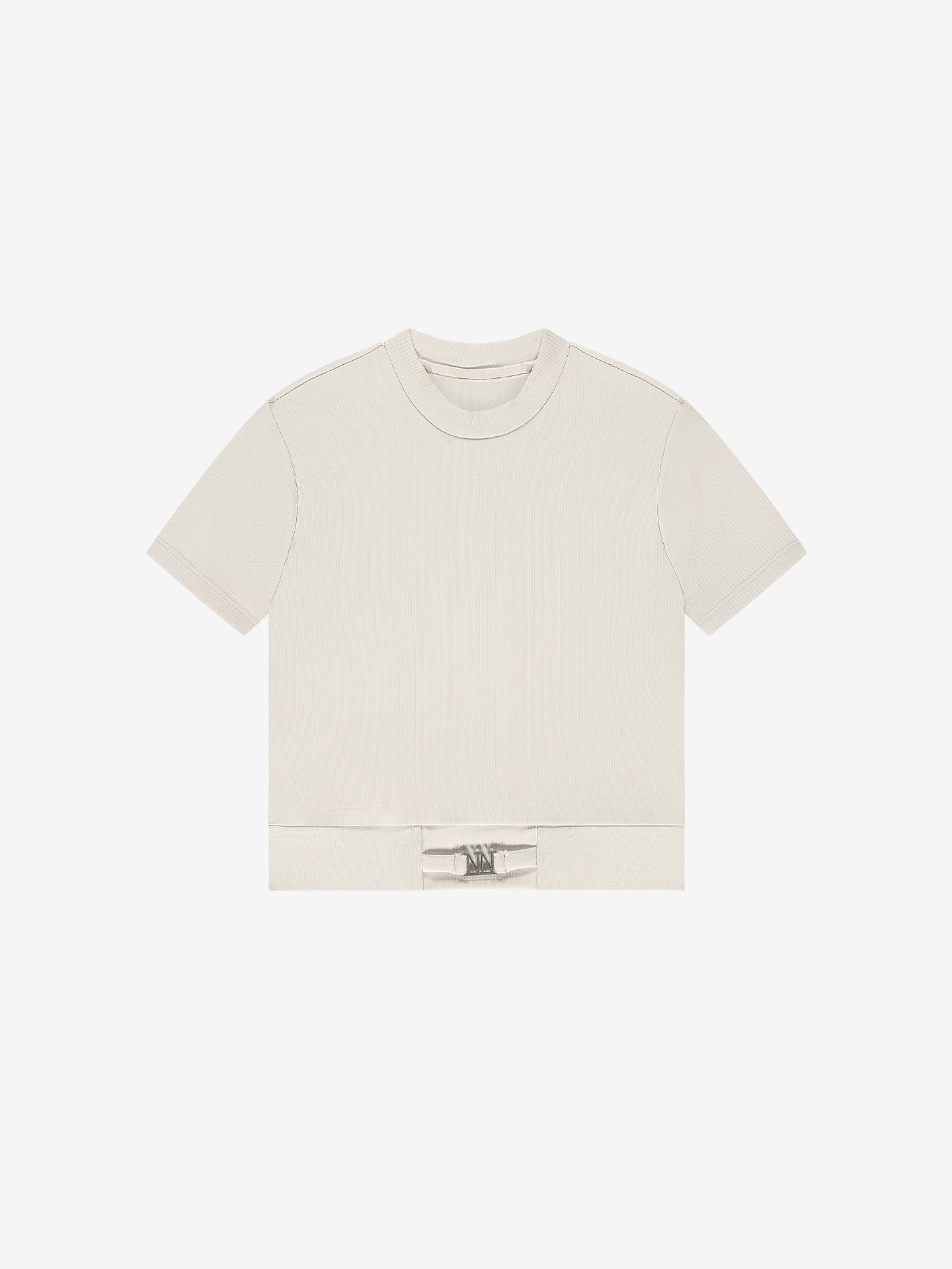 Ribbed top with logo detail