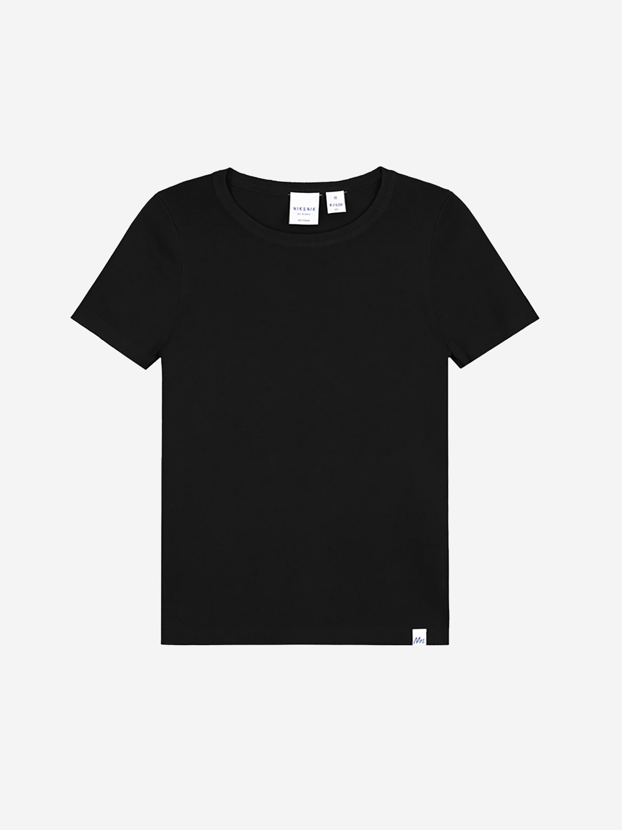 Black top with short sleeves