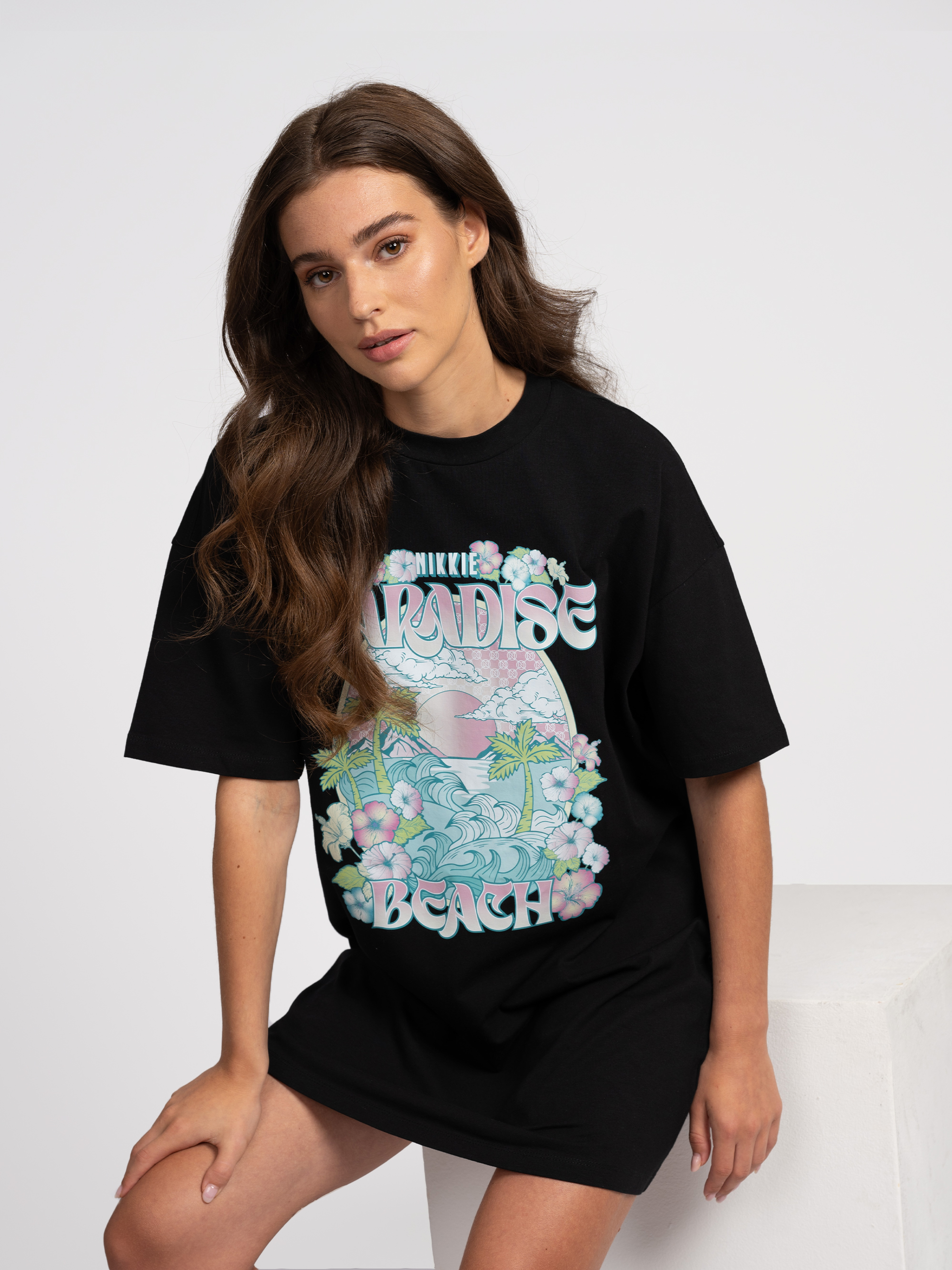 T-shirtjurk met grafische opdruk