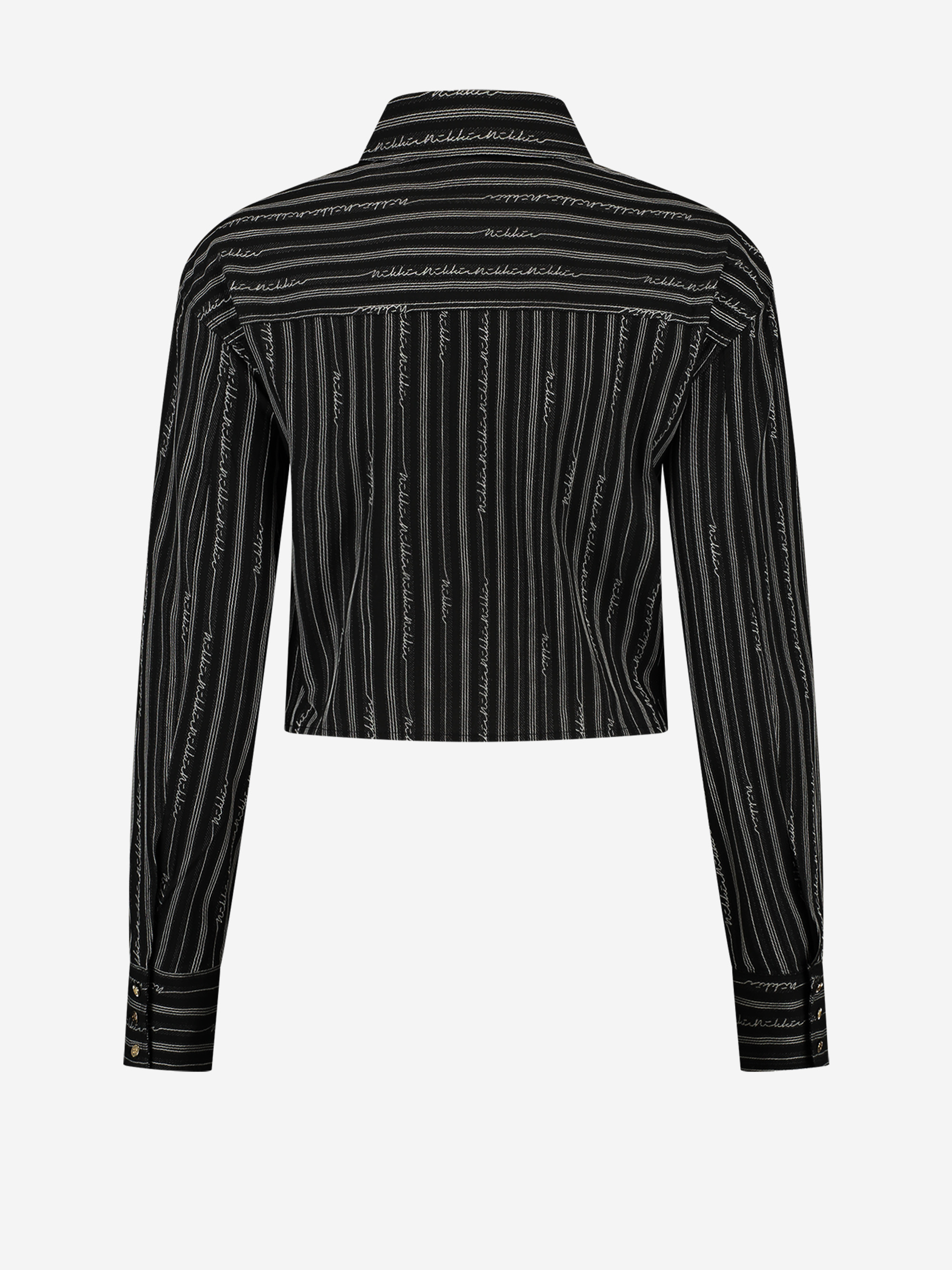 Blouse with logo pattern
