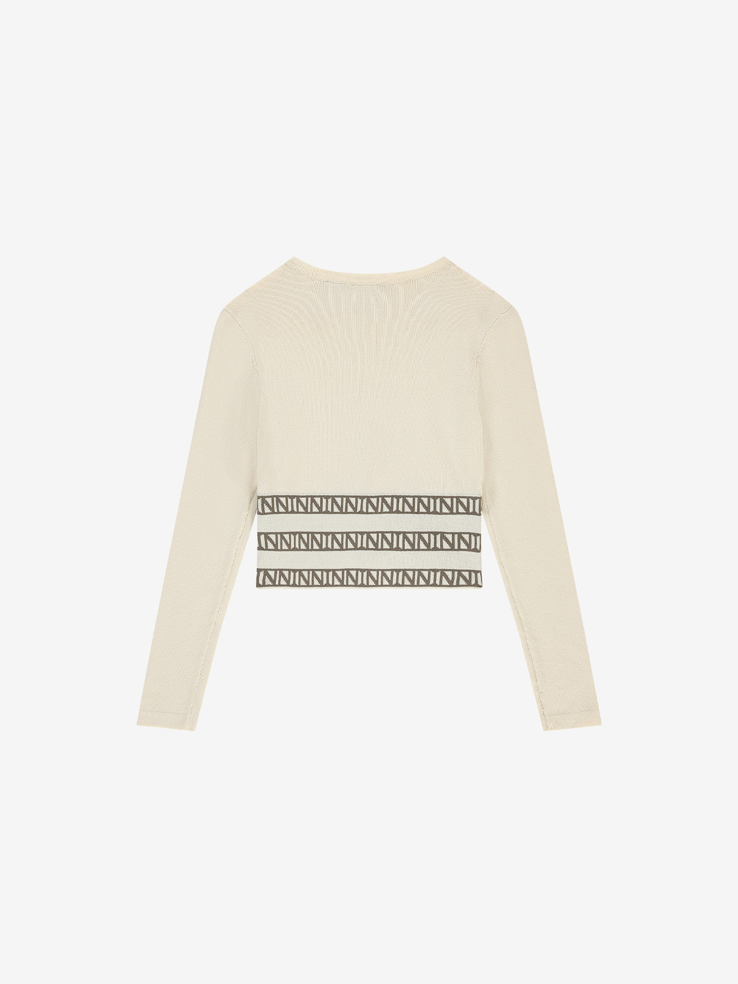 Cropped top with crossed logo detail